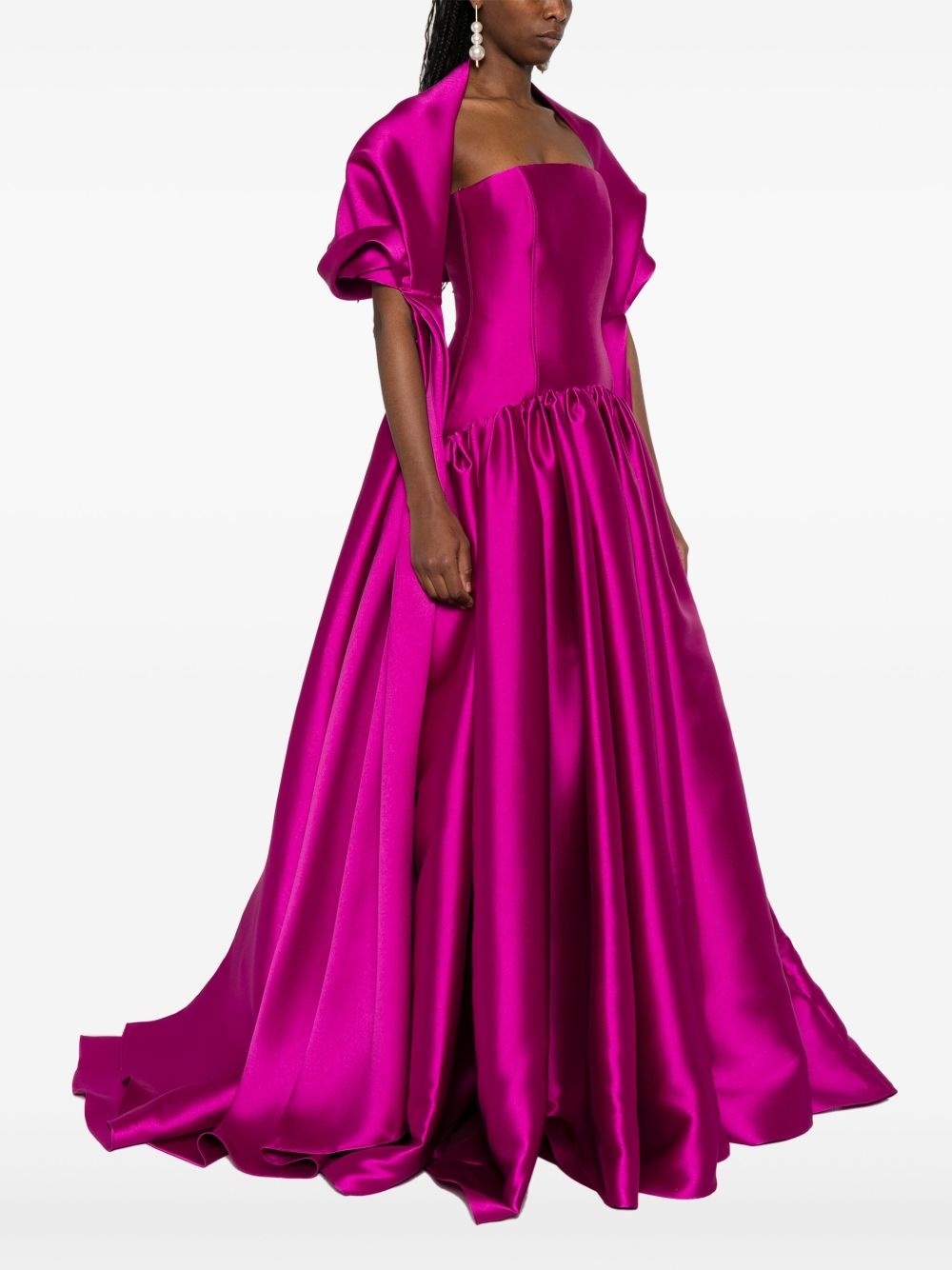satin gown - 3