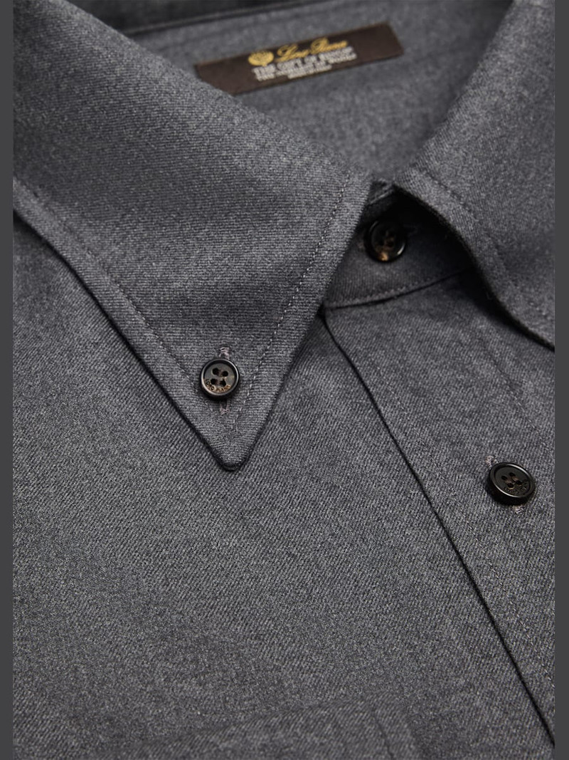Loro Piana Men's Elia Button-Collar Pocket Sport Shirt outlook