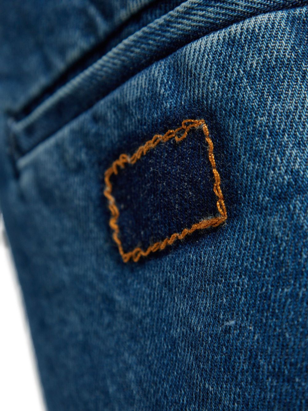 welt-pocket denim skirt - 4