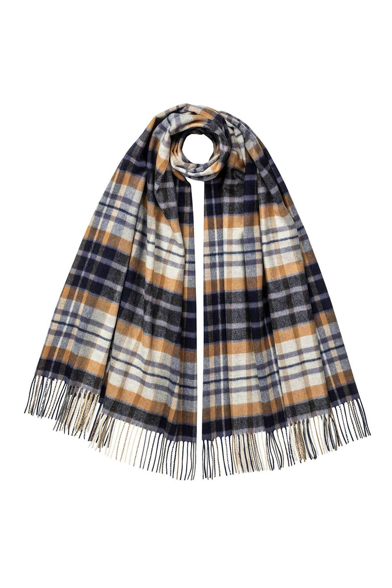 House Check Cashmere Stole 1