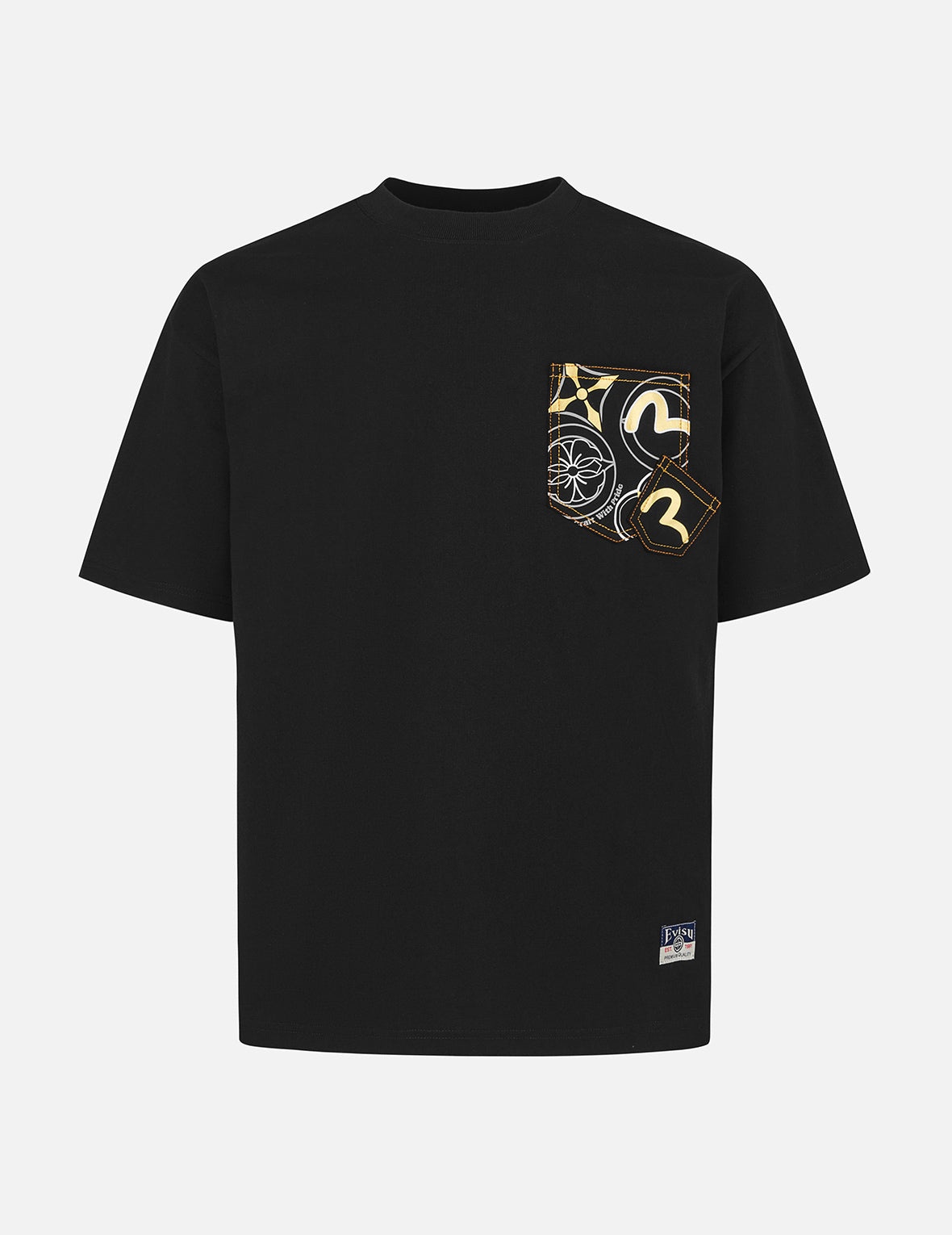 Multi-Pocket and Multi-Print Loose Fit T-shirt - 2
