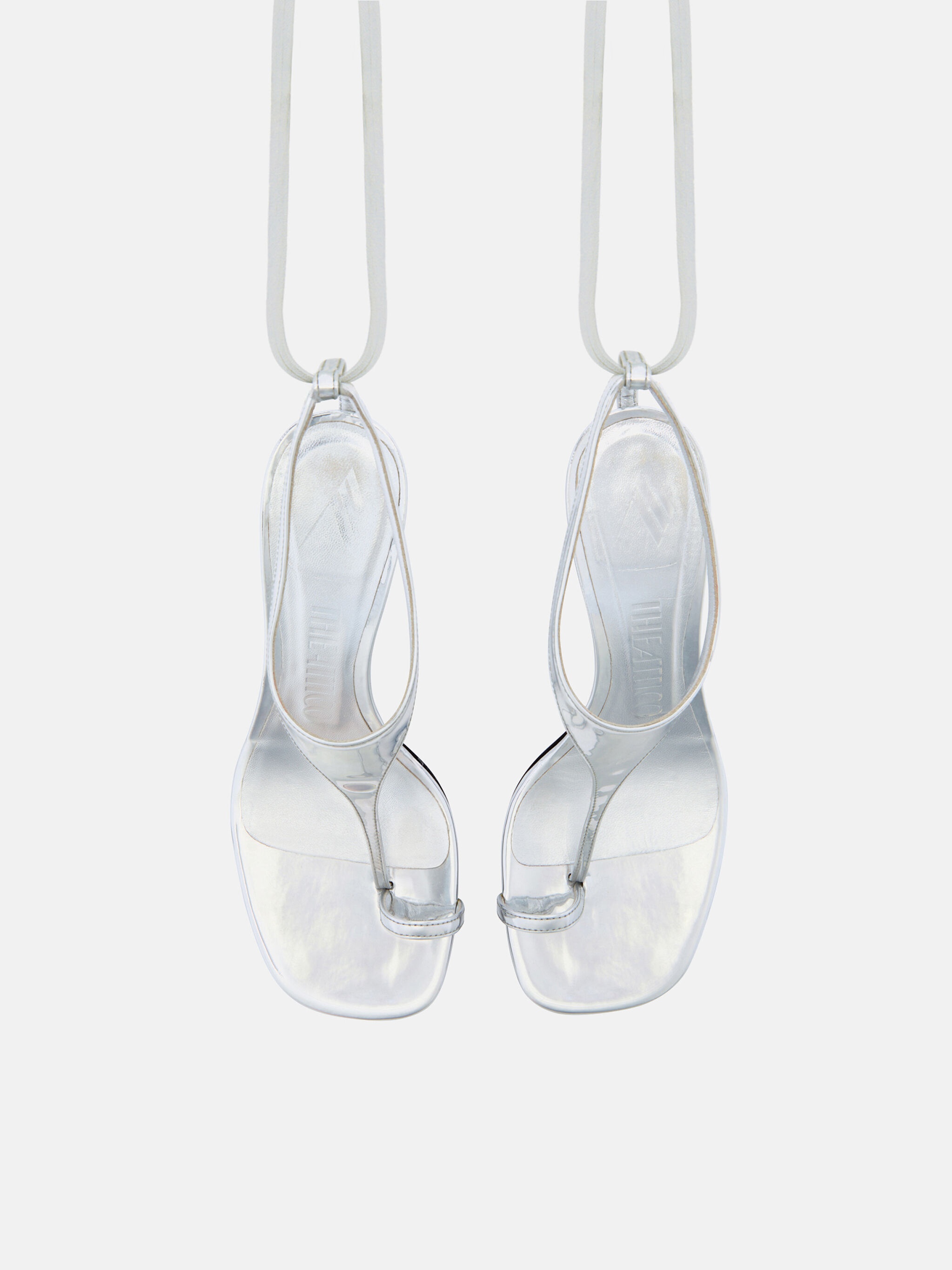 ''NOVA'' THONG SANDAL SILVER - 3