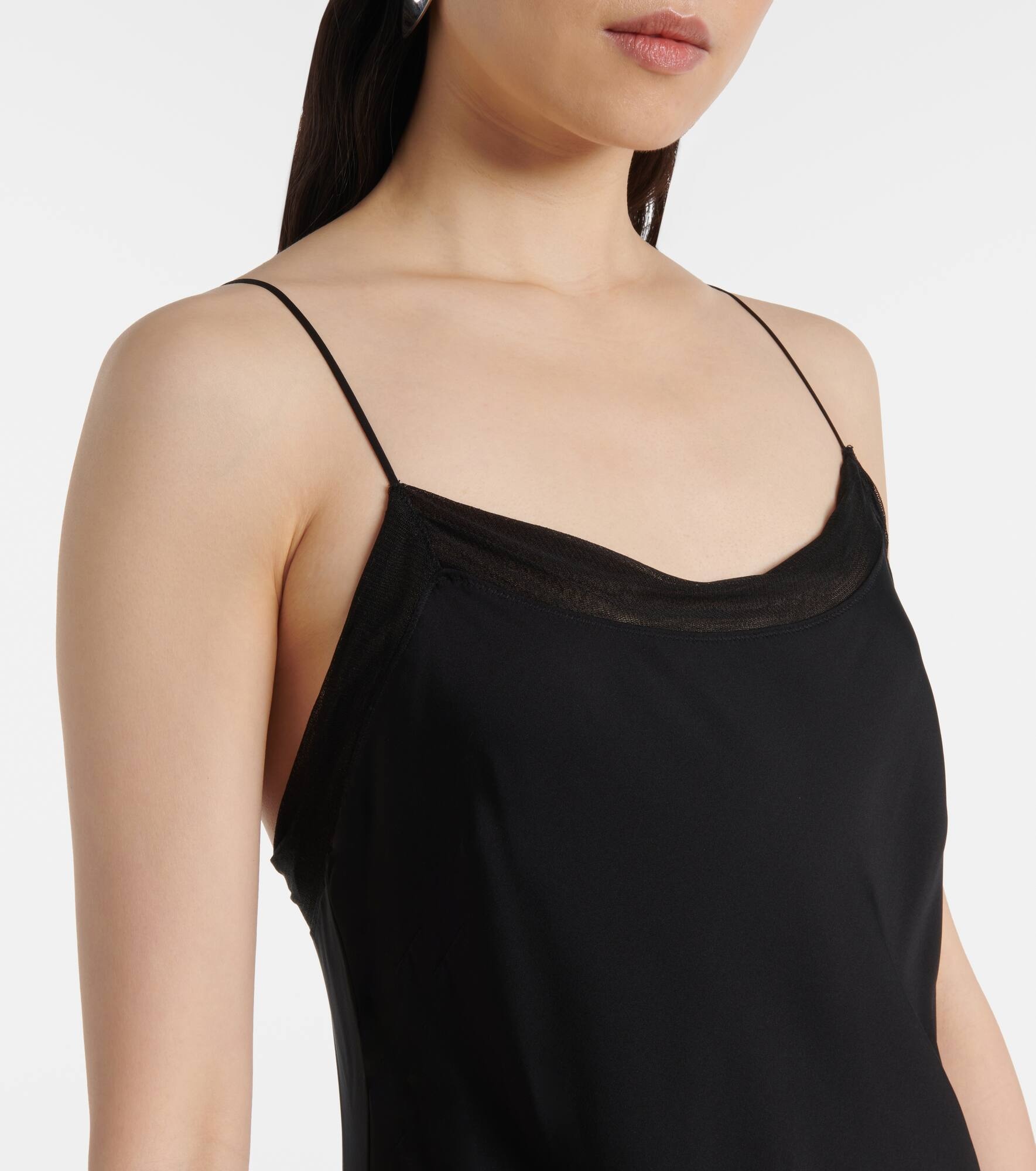 Silk satin slip dress - 4