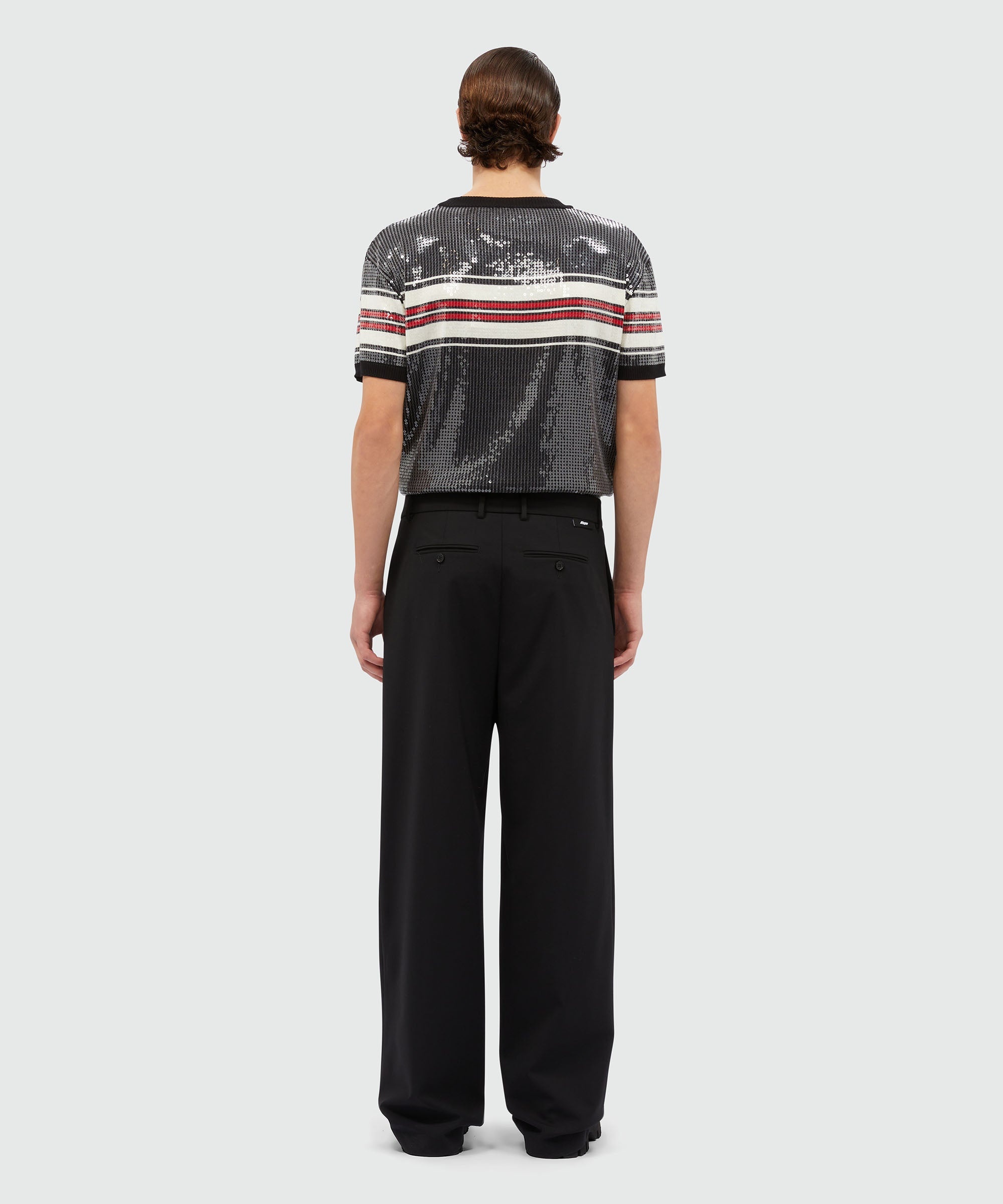 Black virgin wool trousers - 3