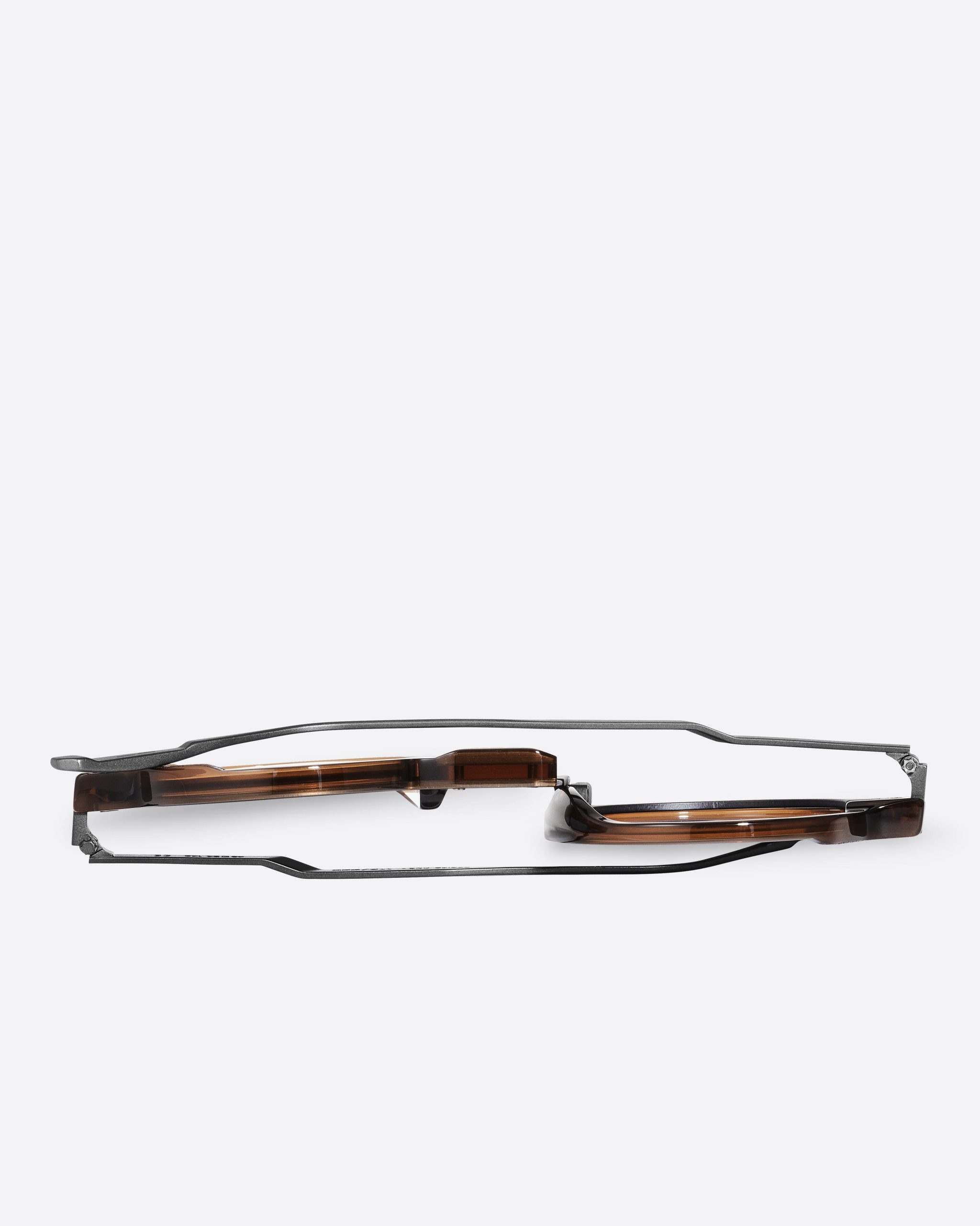 MOVITRA - Movitra – AM 01 G Brown with Flash Light Blue Lenses – Limited Edition - 3