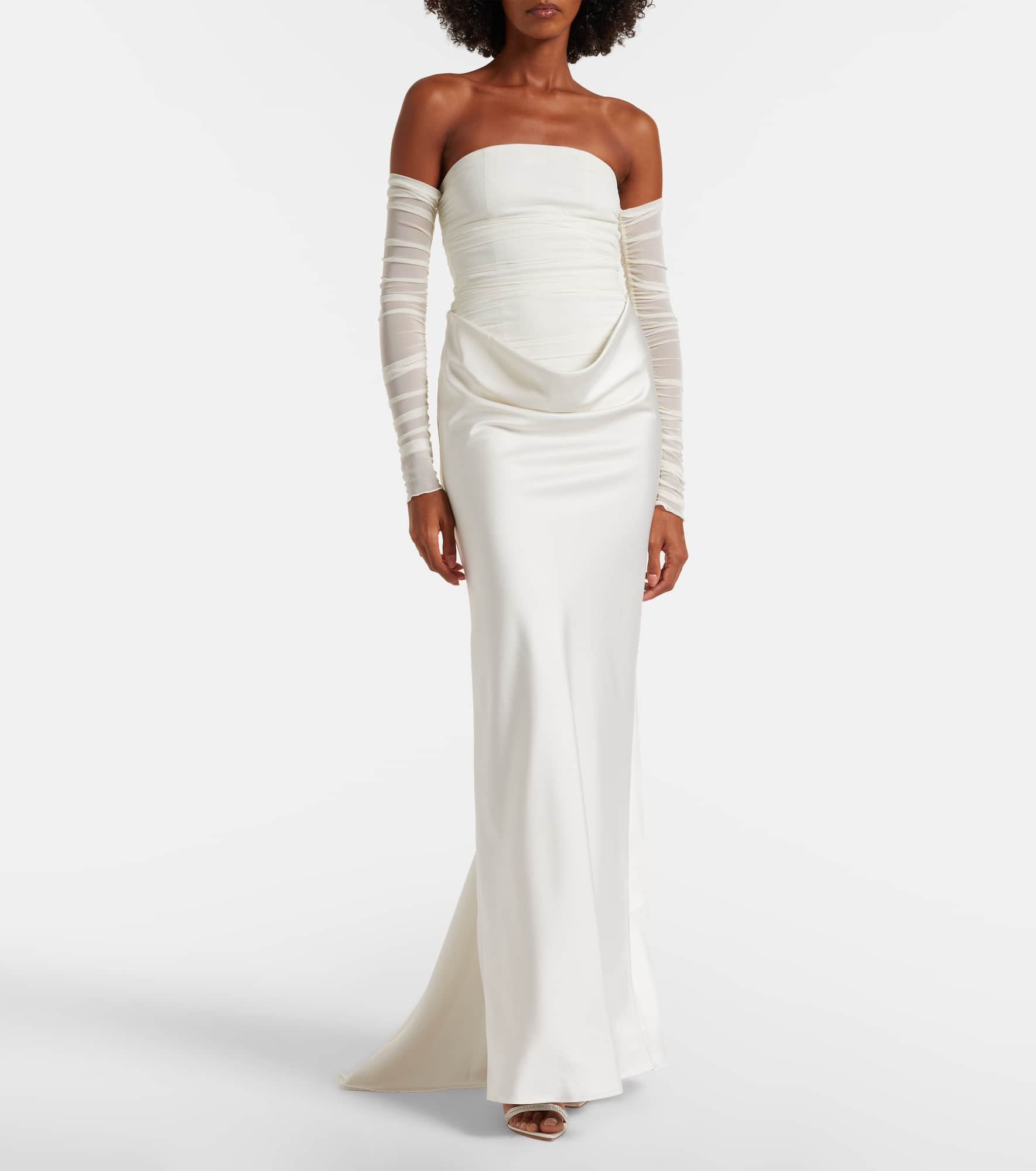 Donatella draped gown - 2