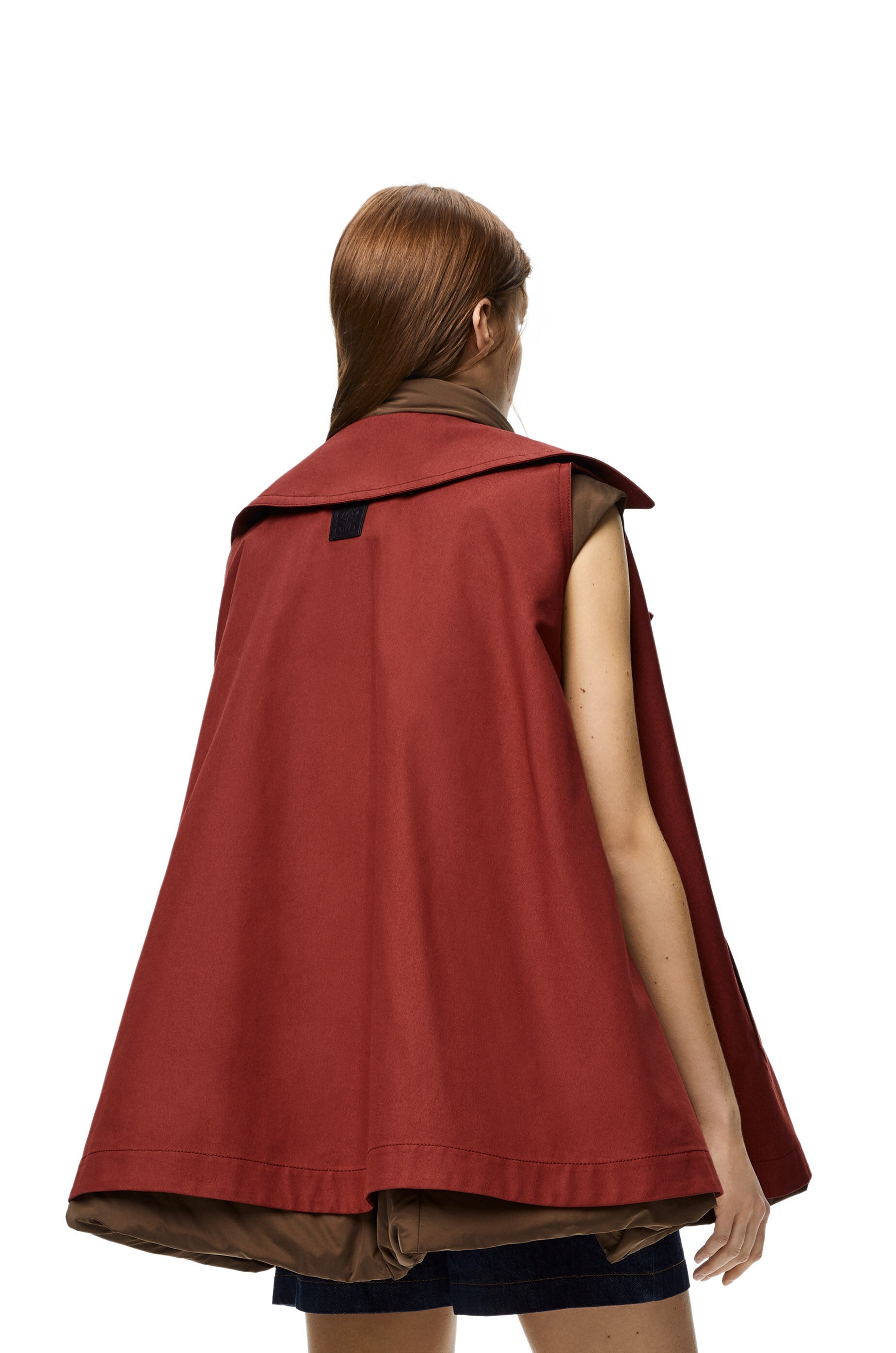 Double layer trapeze vest in cotton - 4