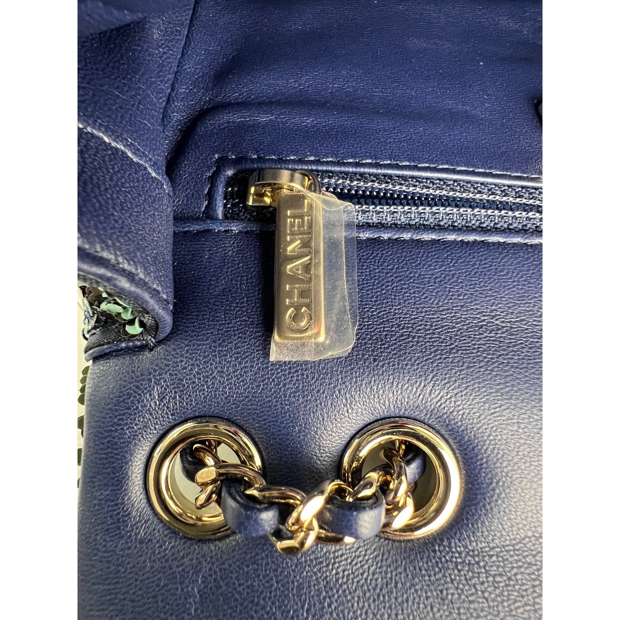 Chanel Shaded Sequins Mini Flap Green, Blue, black Shoulder Bag - 10