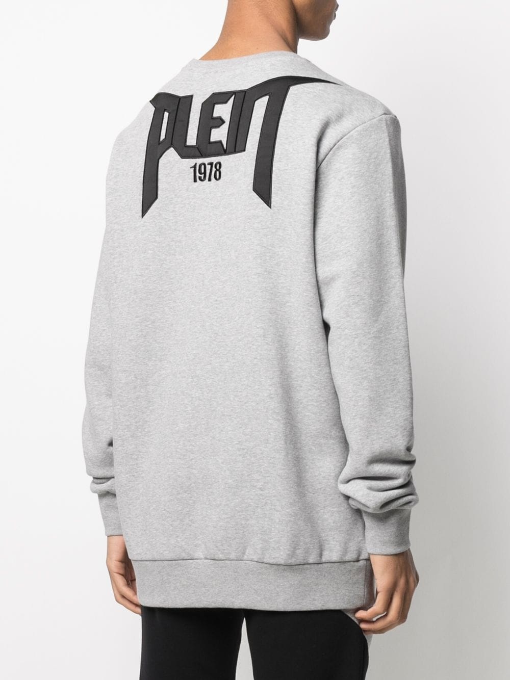 logo-patch crew neck sweatshirt - 4