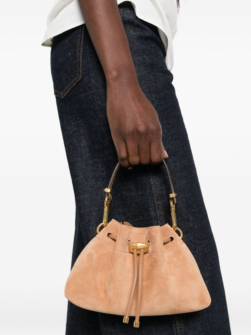 JIMMY CHOO Small Cinch suede tote bag outlook