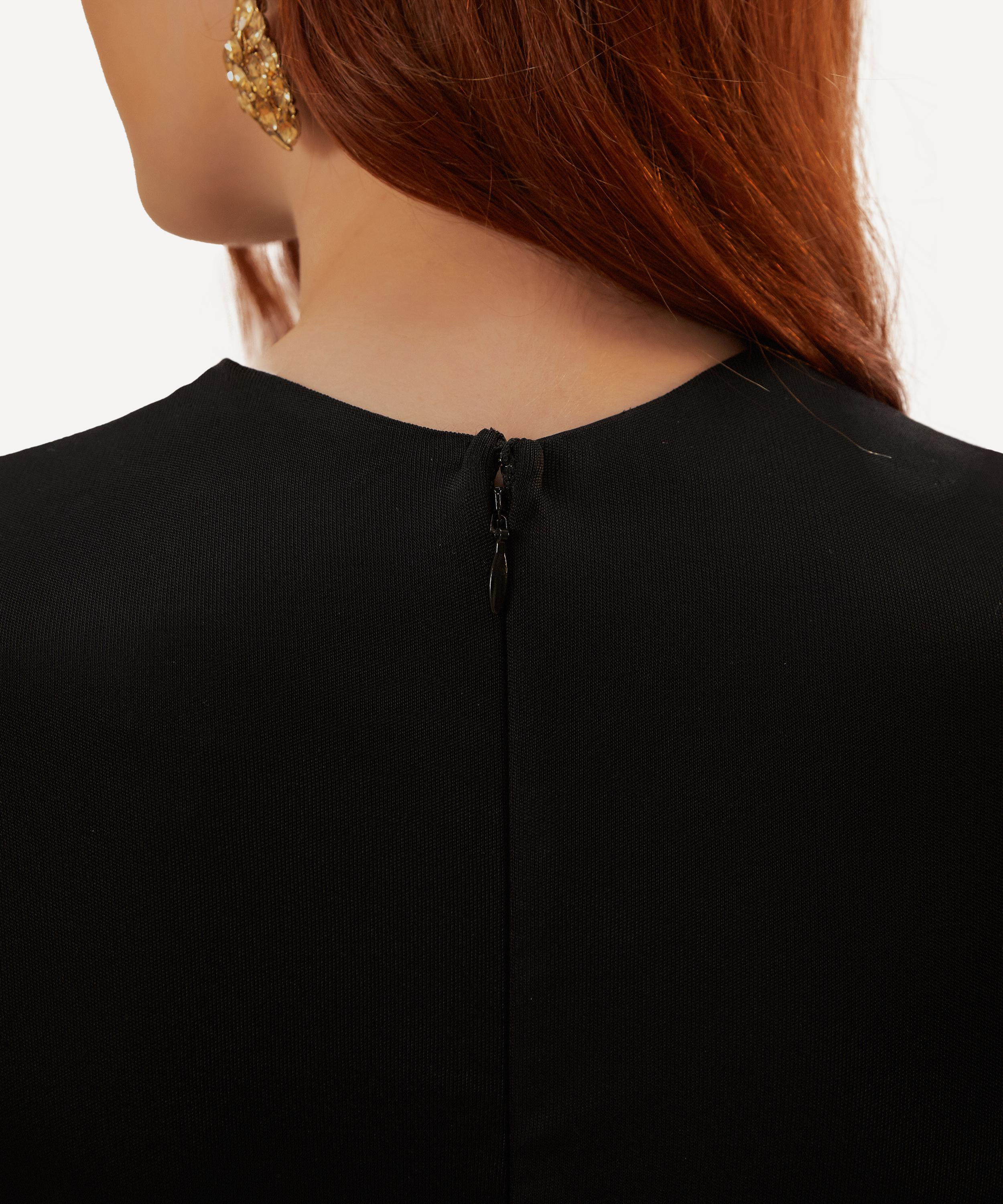 Black Long Sleeve Knot Jumpsuit - 3