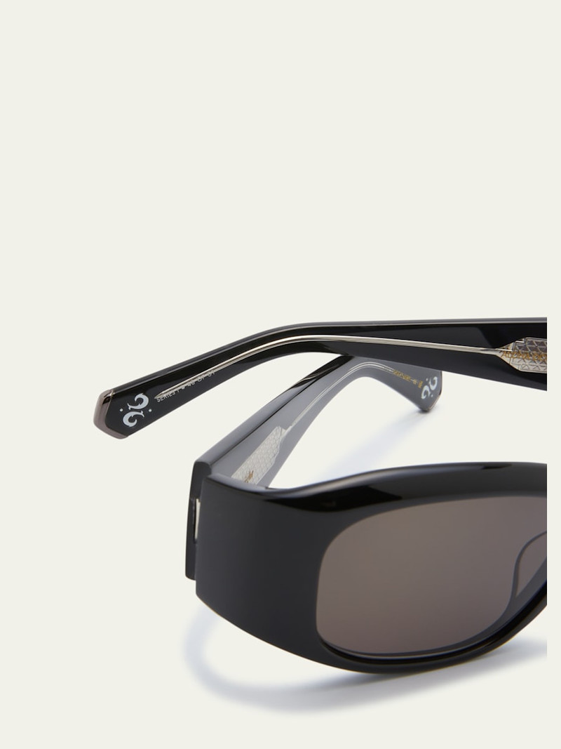 Men's Aloha Rectangle Acetate Sunglasses 4