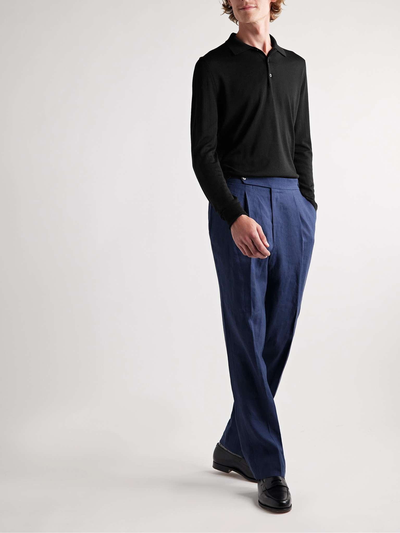 Slim-Fit Merino Wool Polo Shirt - 3