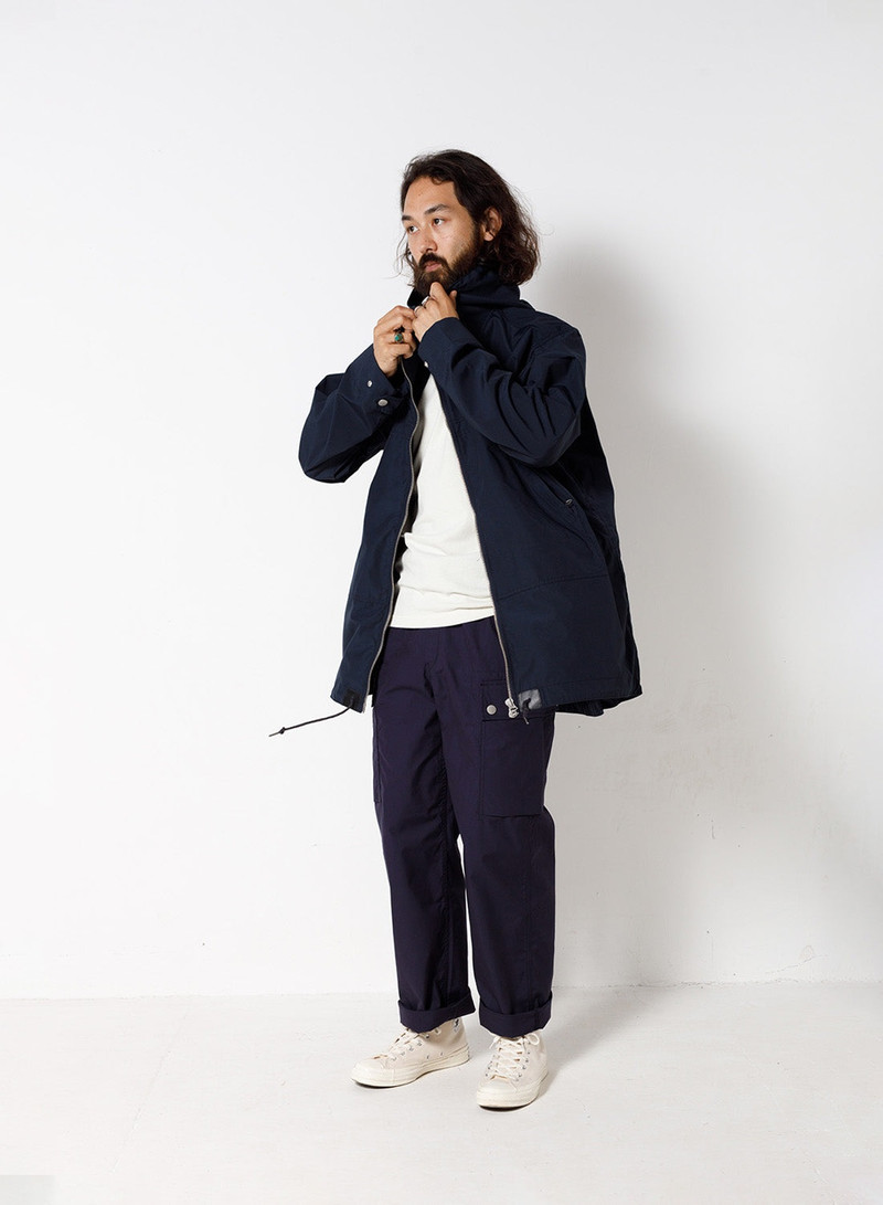 Nigel Cabourn Zip Smock in Navy outlook