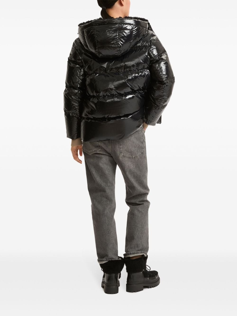 duck-down padded jacket - 4