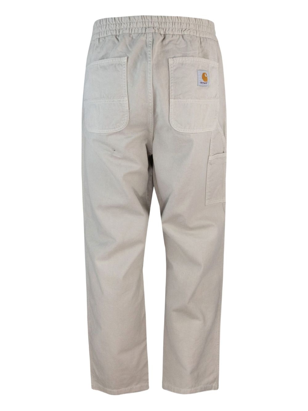 Flint elasticated-waist twill trousers - 2