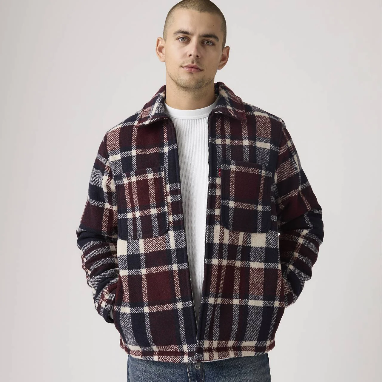 WOOL BLEND SHACKET - 1