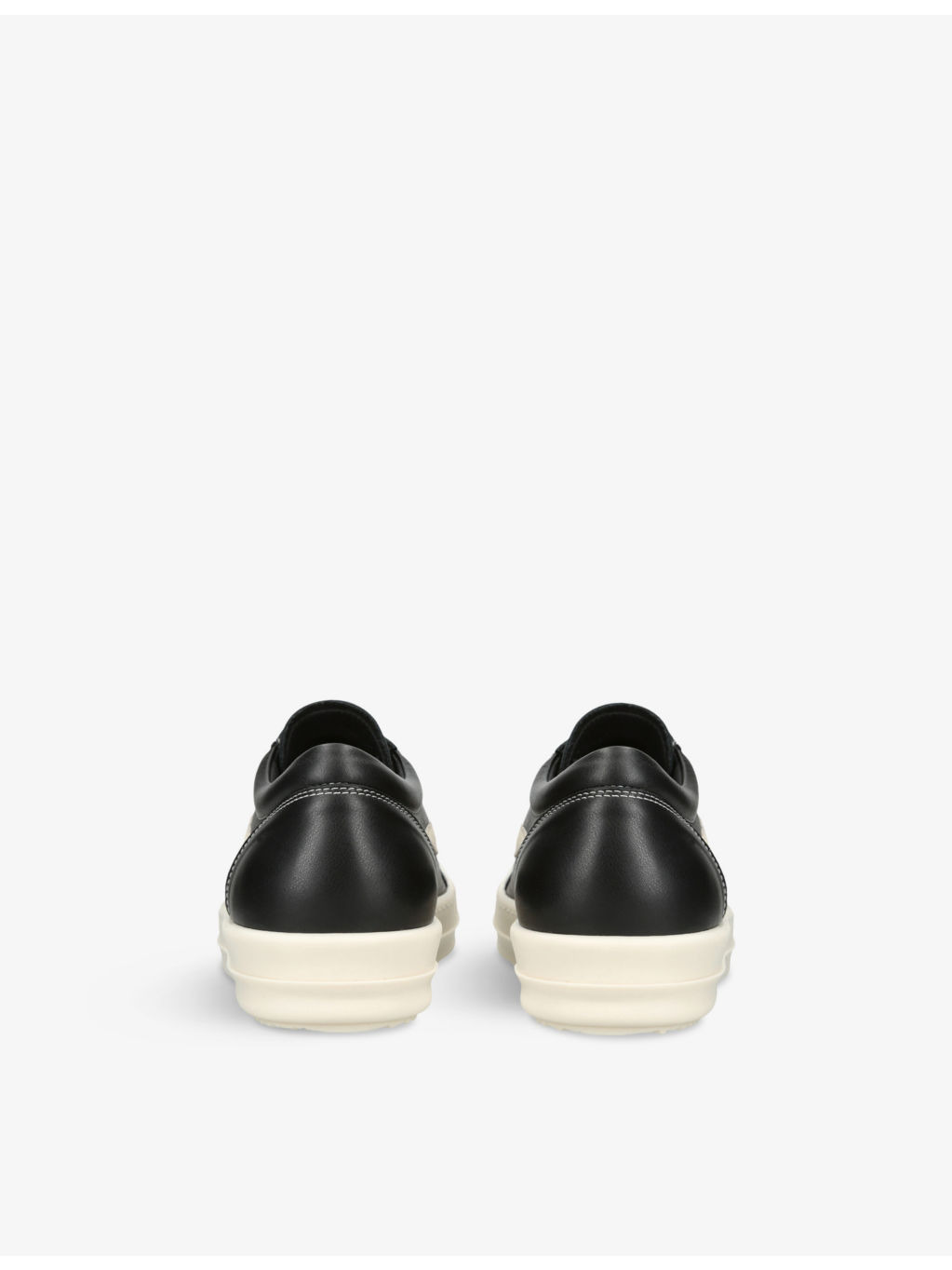 Vintage Low grained-leather and suede low-top trainers - 4