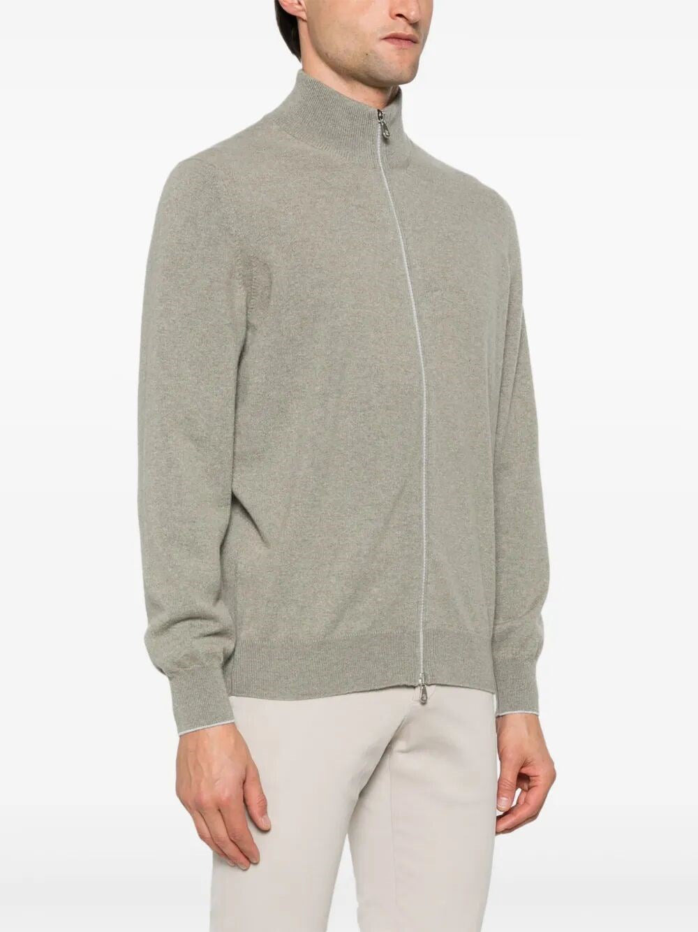 Brunello Cucinelli Men Zip-Front Cardigan - 5