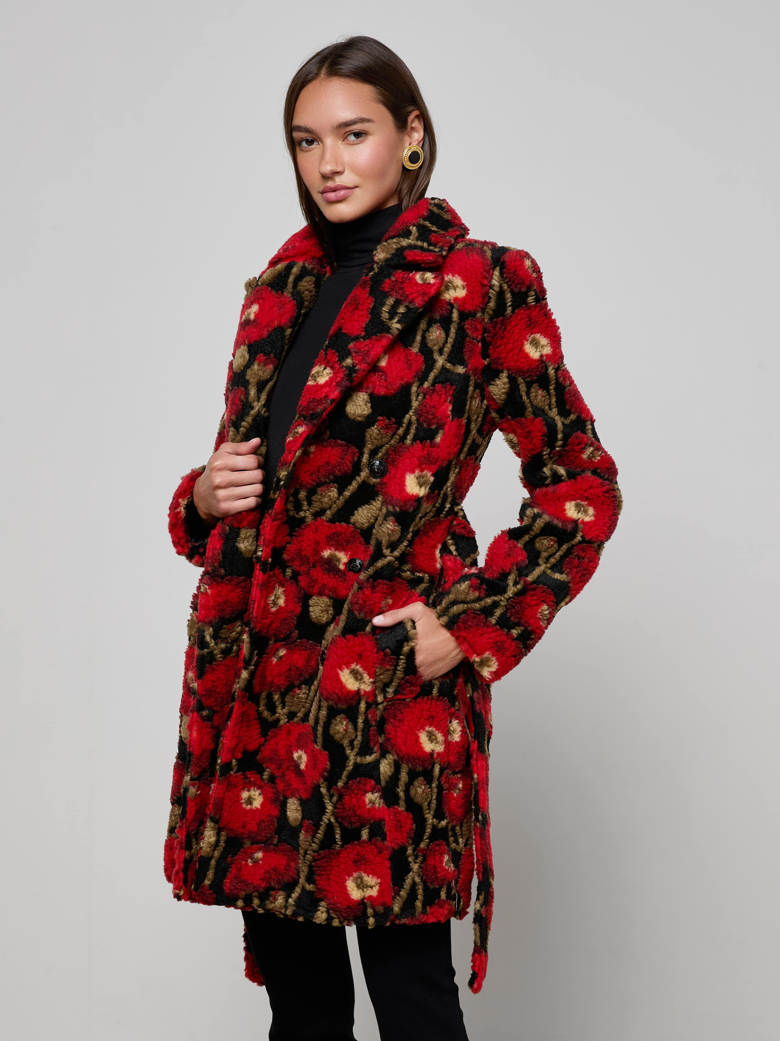 Tristan Sherpa Midi Coat - 3