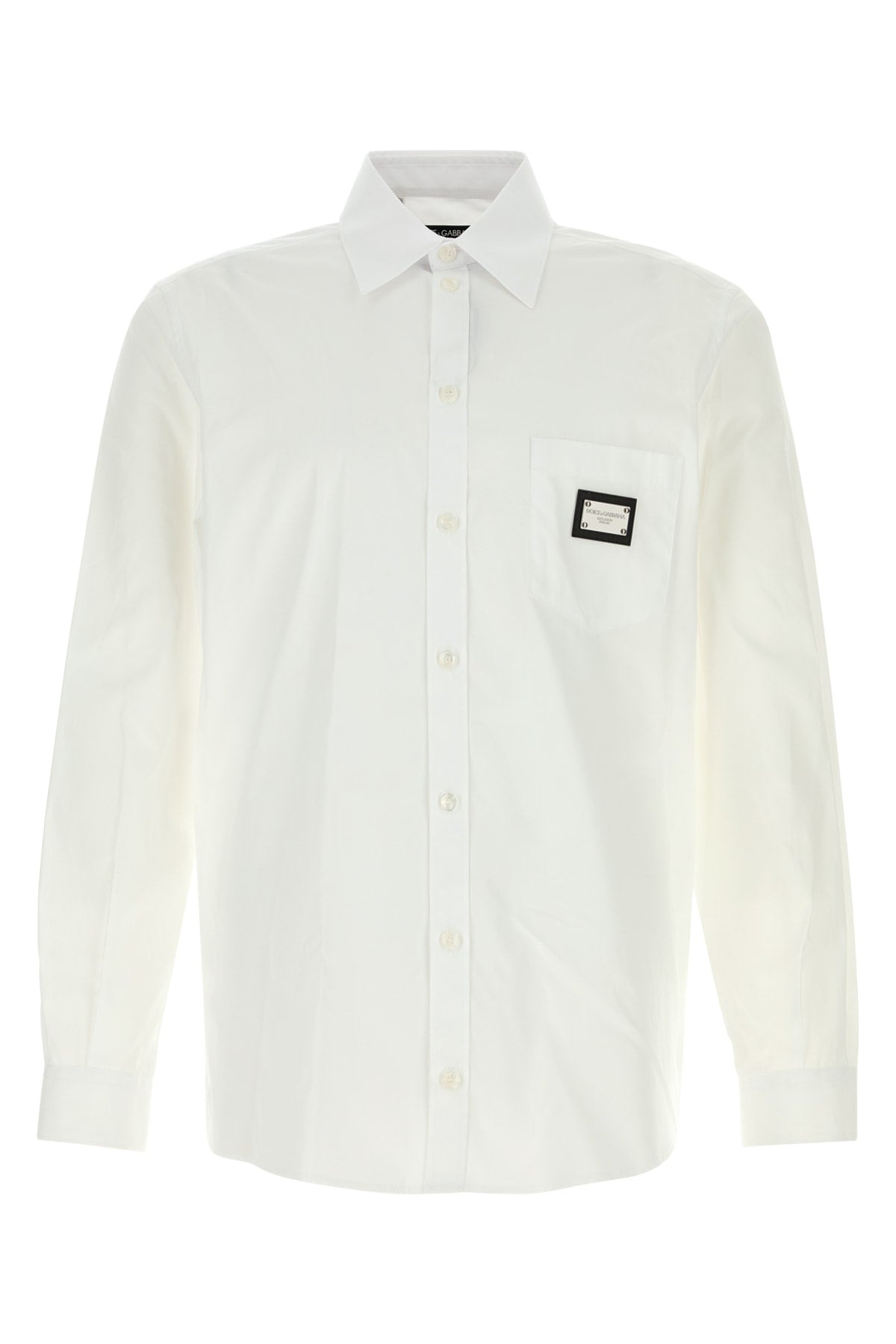 Dolce & Gabbana Men White Poplin Shirt - 1