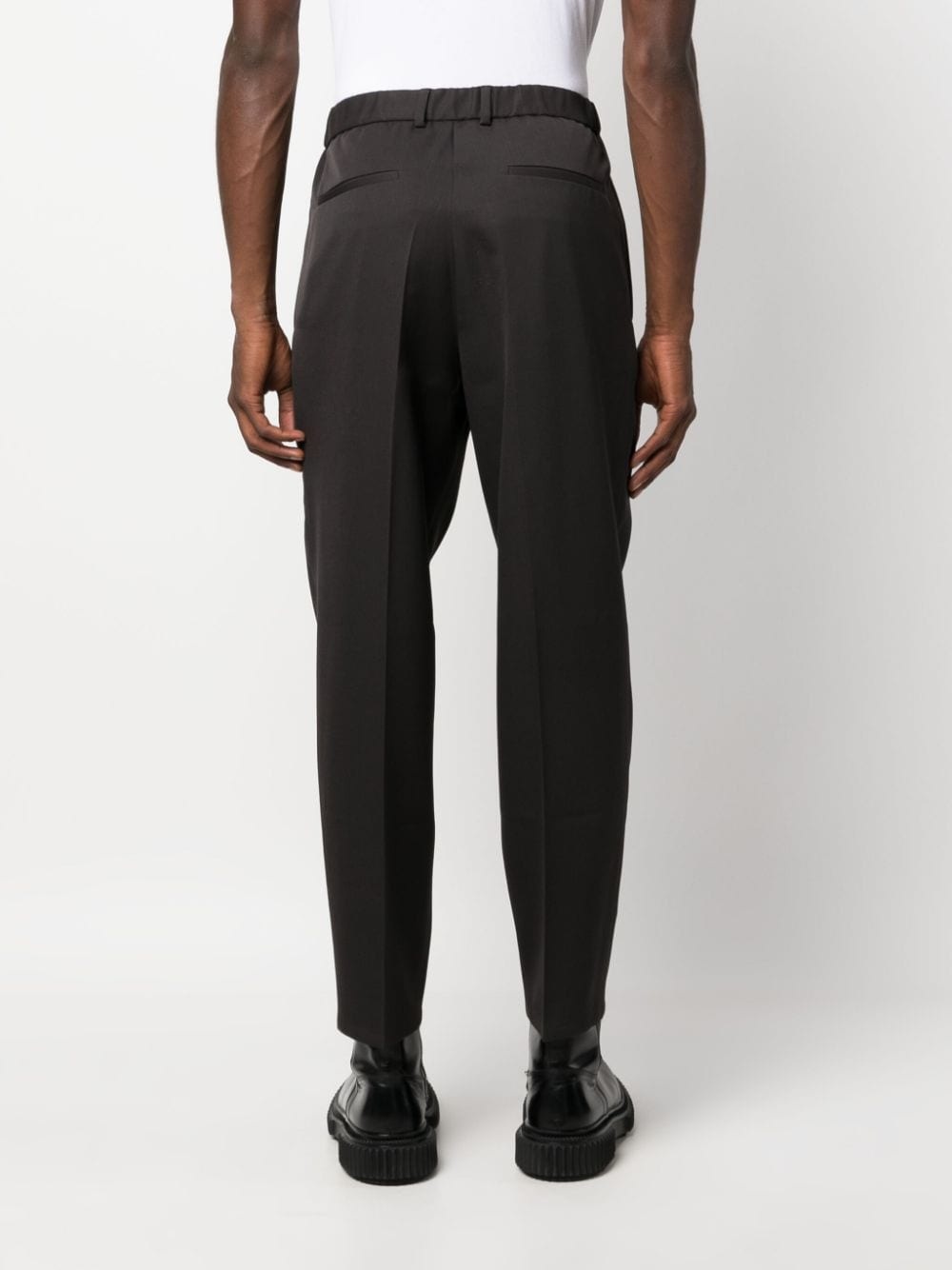 tapered-leg tailored trousers - 4