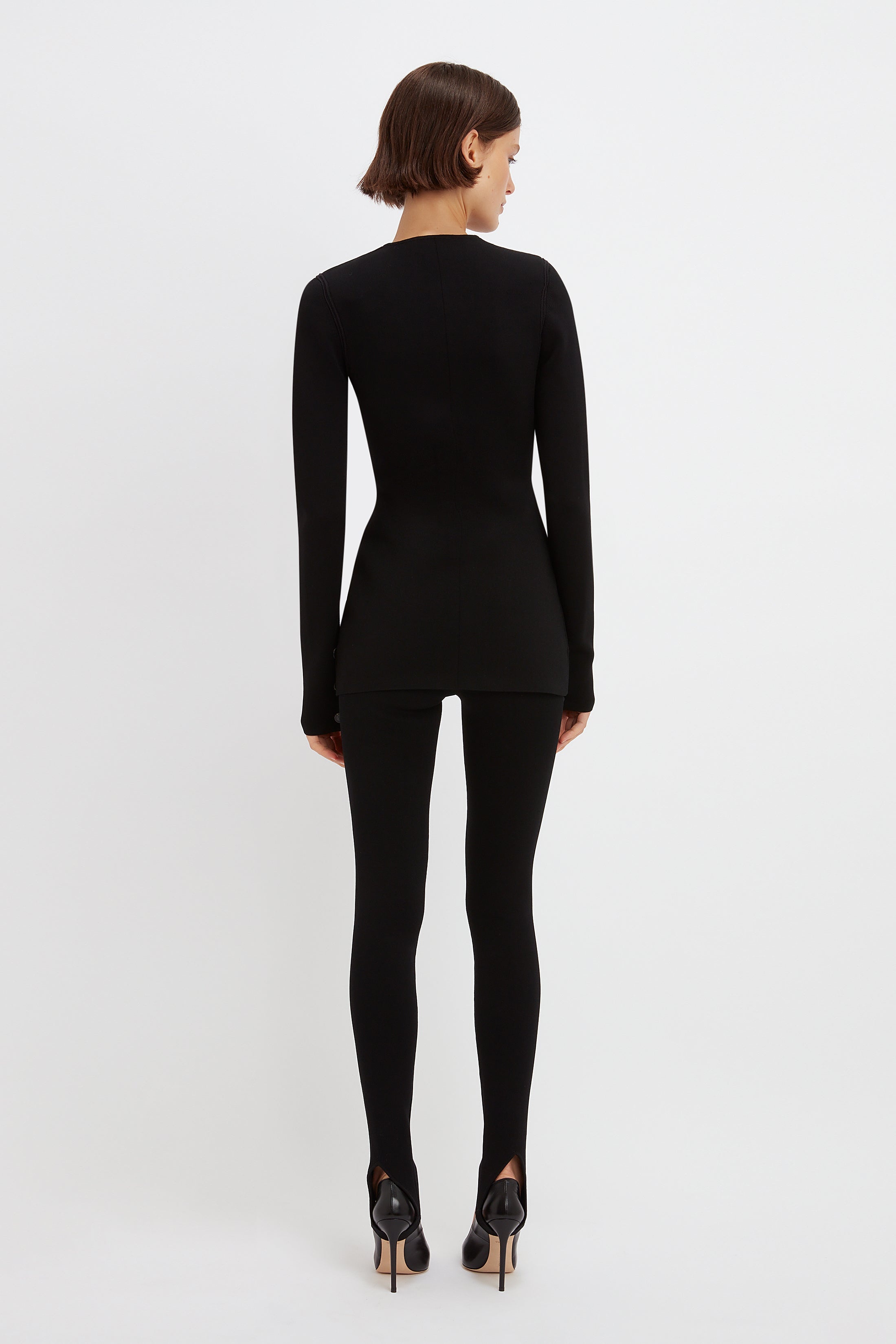 VB Body Longline Jacket in Black - 3