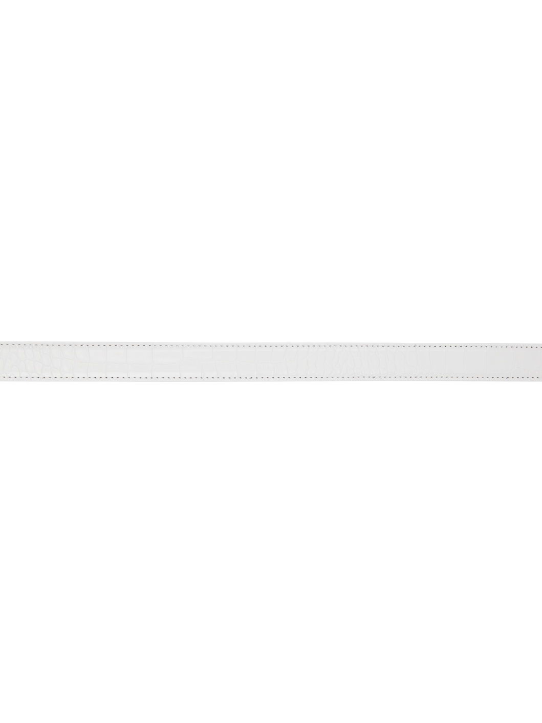 SSENSE Exclusive White Mock Croc Belt - 2