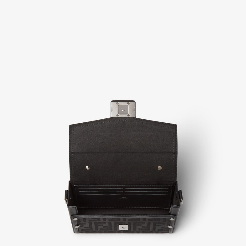 FENDI Soft Trunk Black FF nylon bag outlook