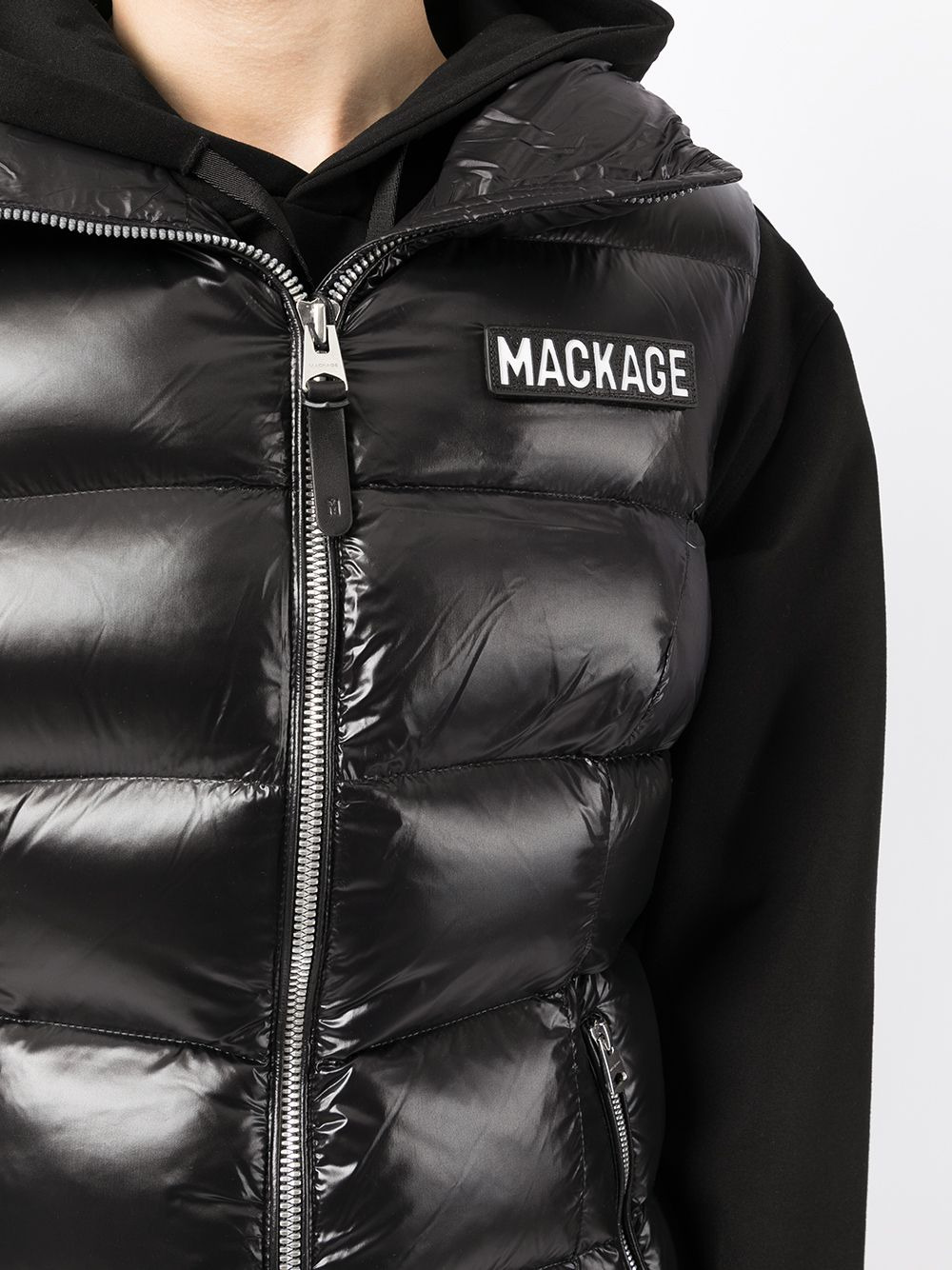 chest logo-patch gilet - 5