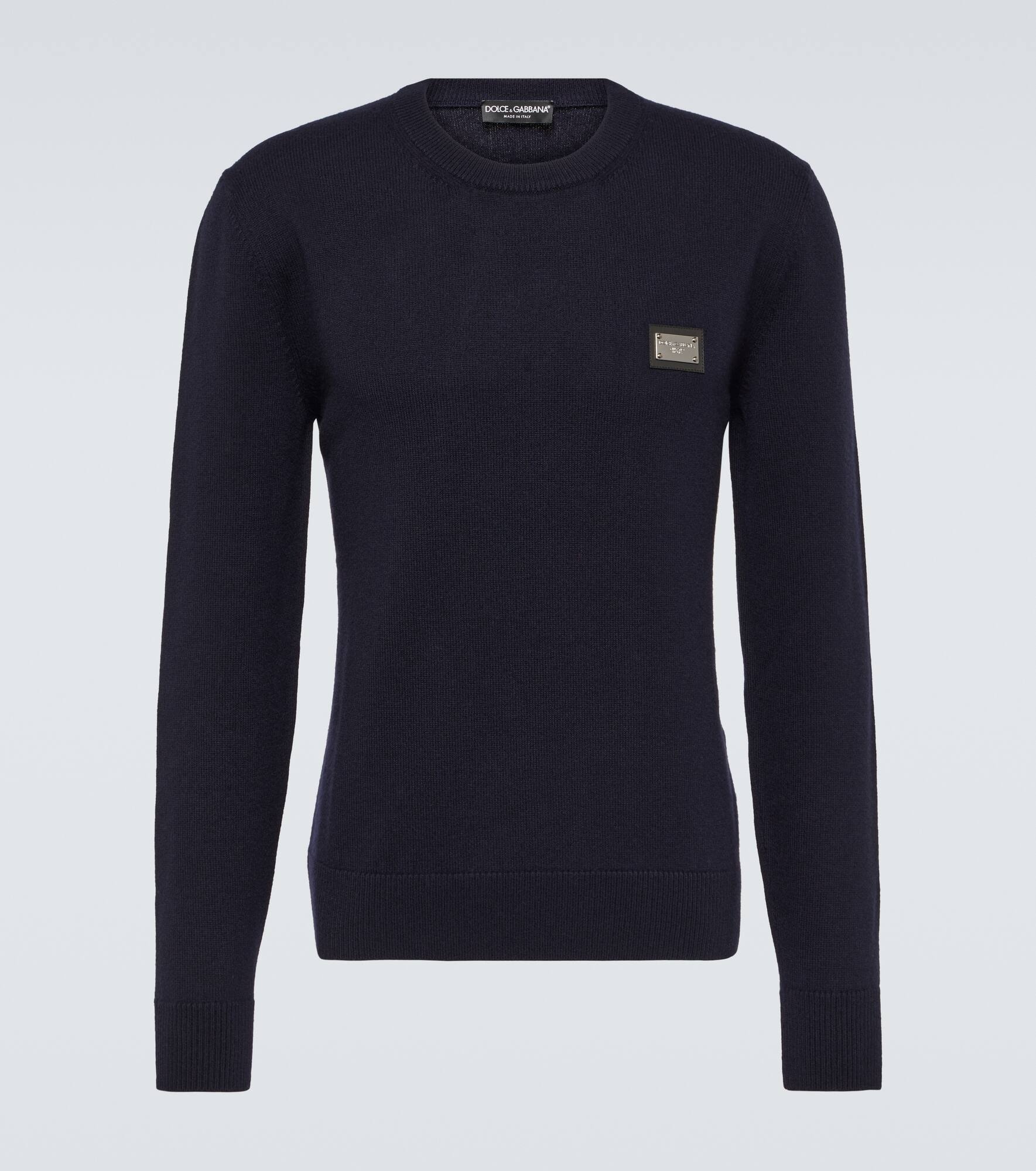 Logo wool and cashmere sweater - 1