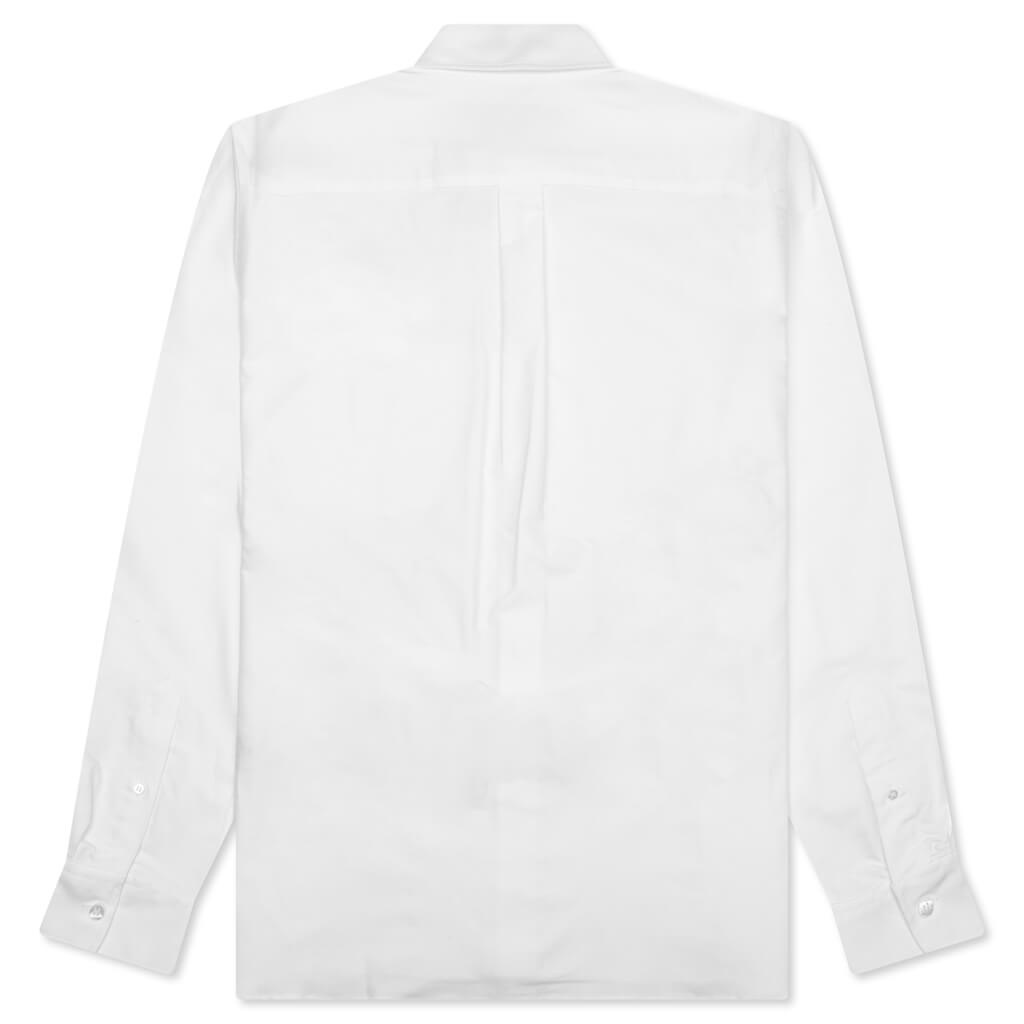CLASSIC FIT LOGO POCKET SHIRT - WHITE - 2
