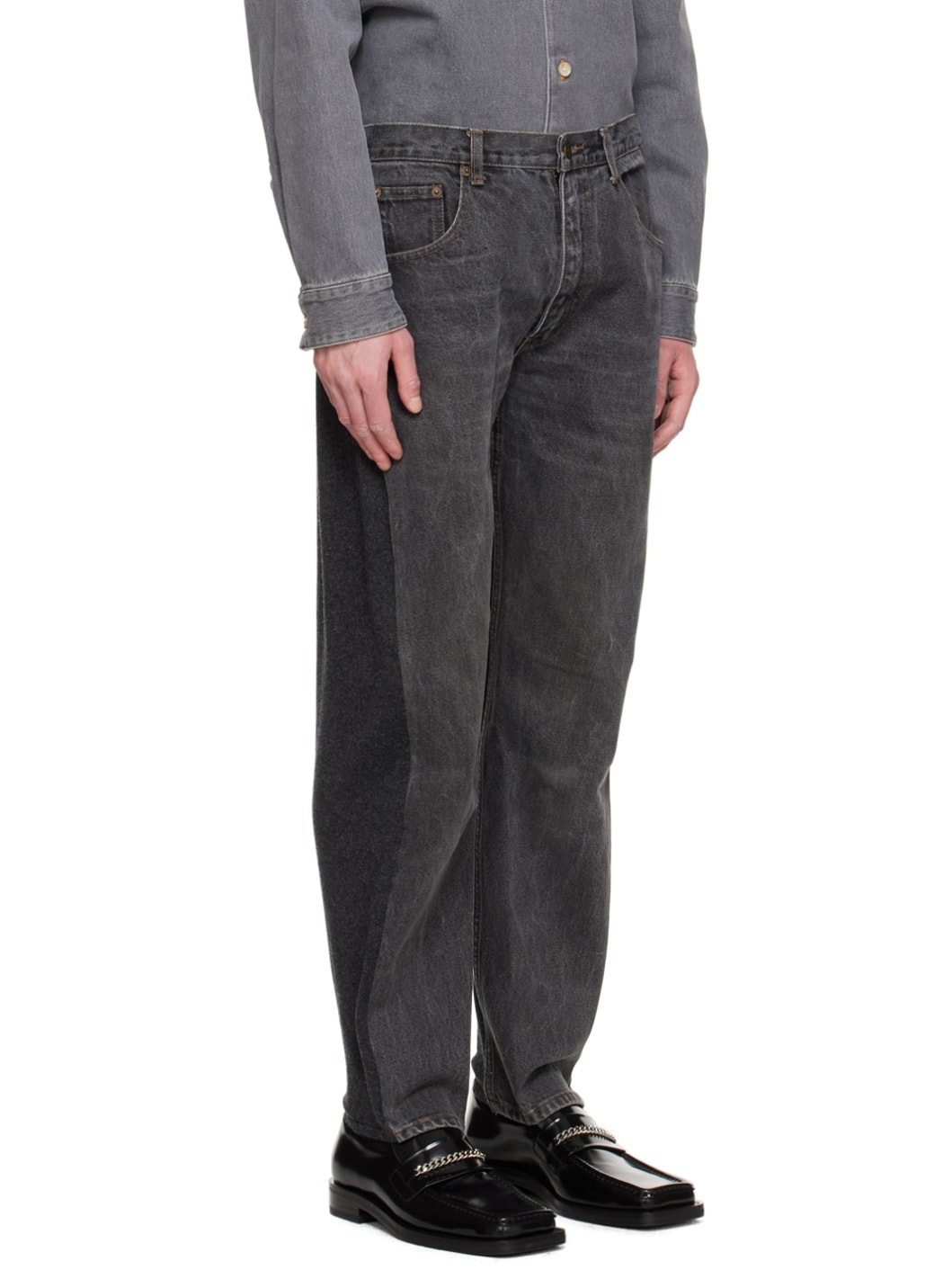Gray Jeansfront Lounge Pants - 2