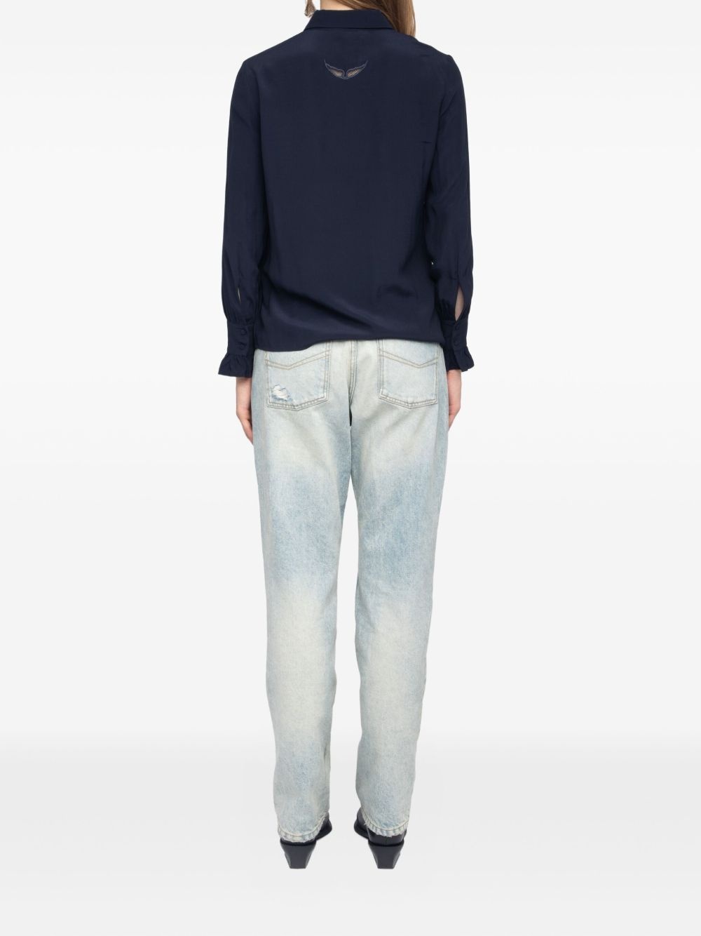 ruffled-cuff shirt - 3