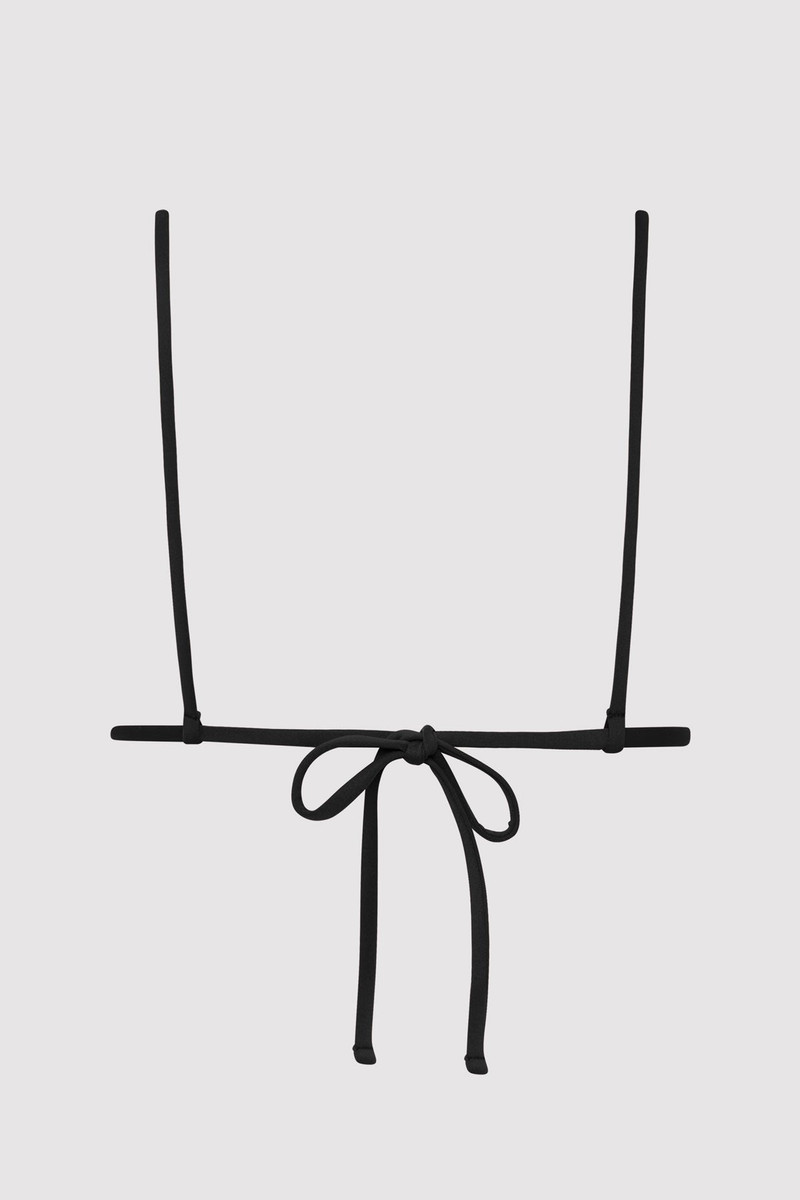 ST. AGNI Triangle Bikini Top - Black outlook