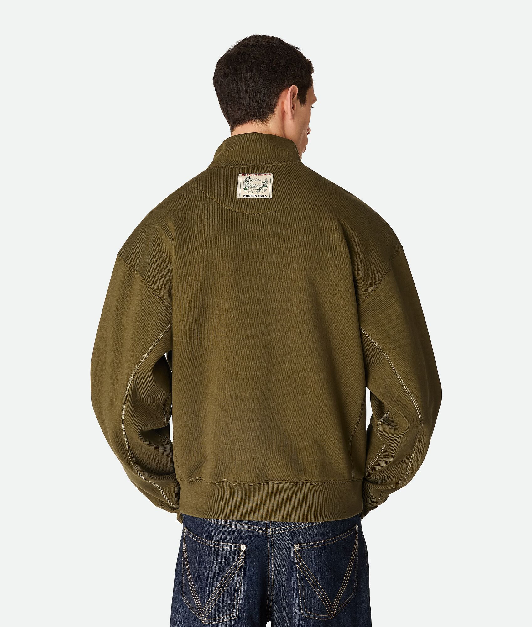 Cotton Fleece Zip Sweatshirt - 3