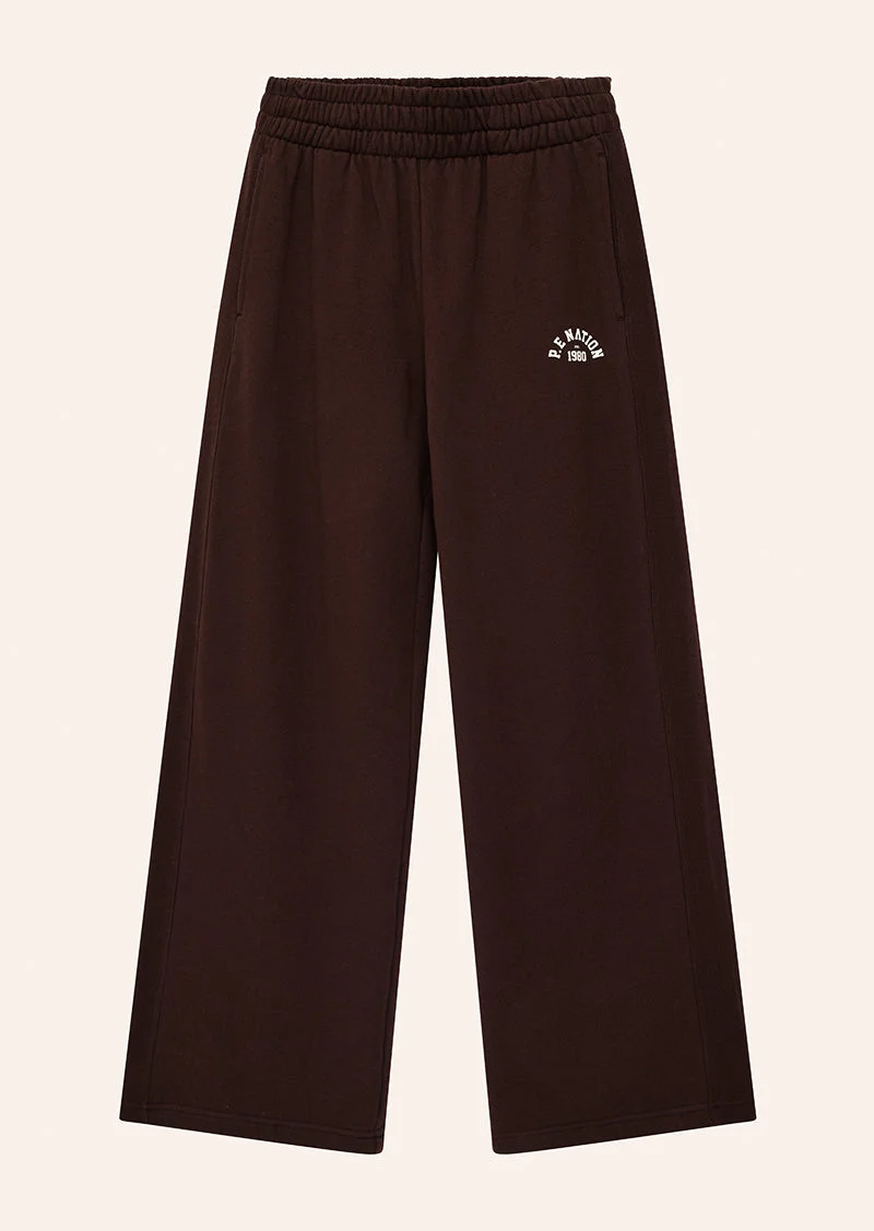 SWERVE TRACKPANT IN MAHOGANY - 1