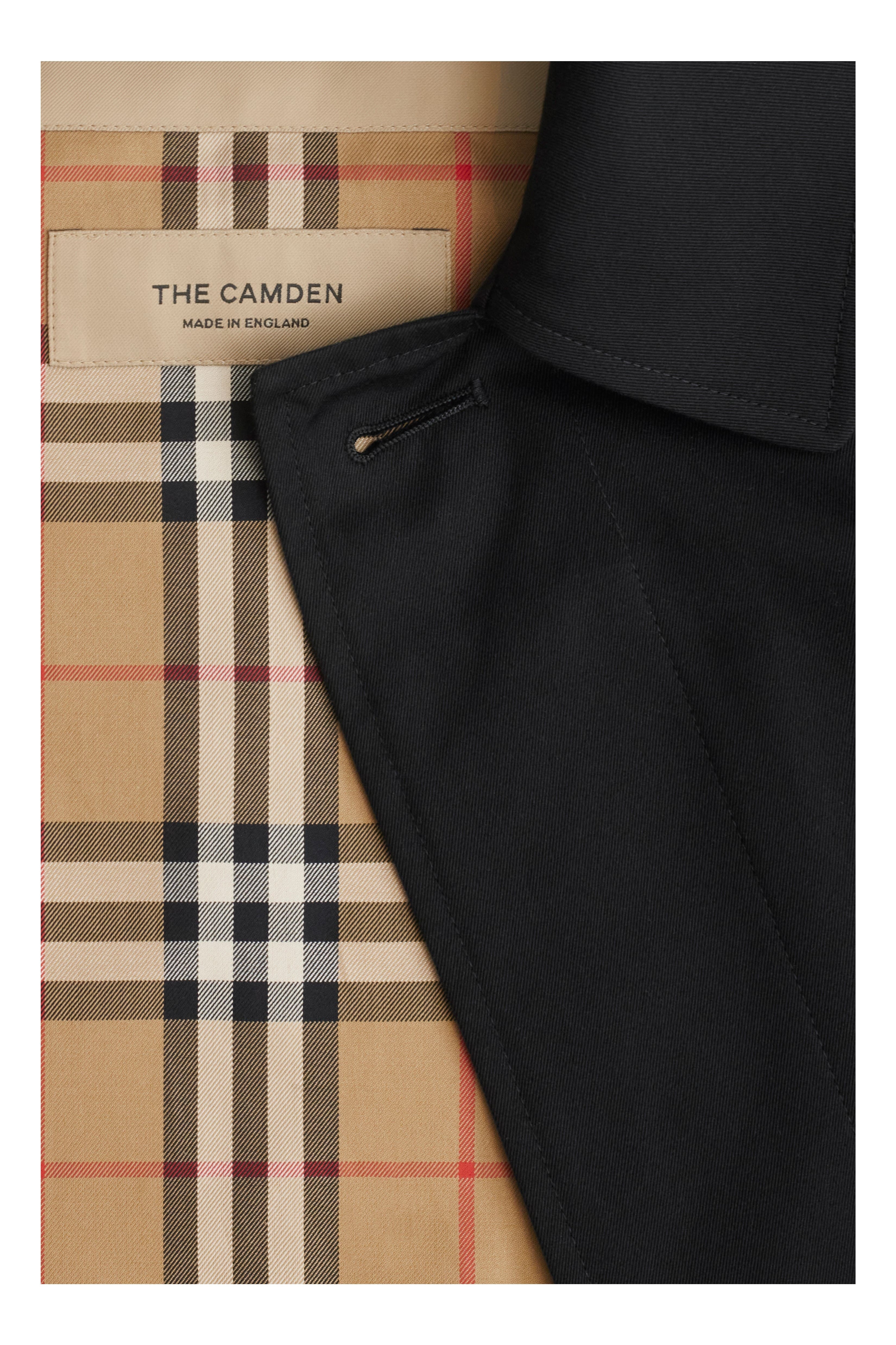 burberry Long Camden Heritage Car Coat in Black at Nordstrom - 7