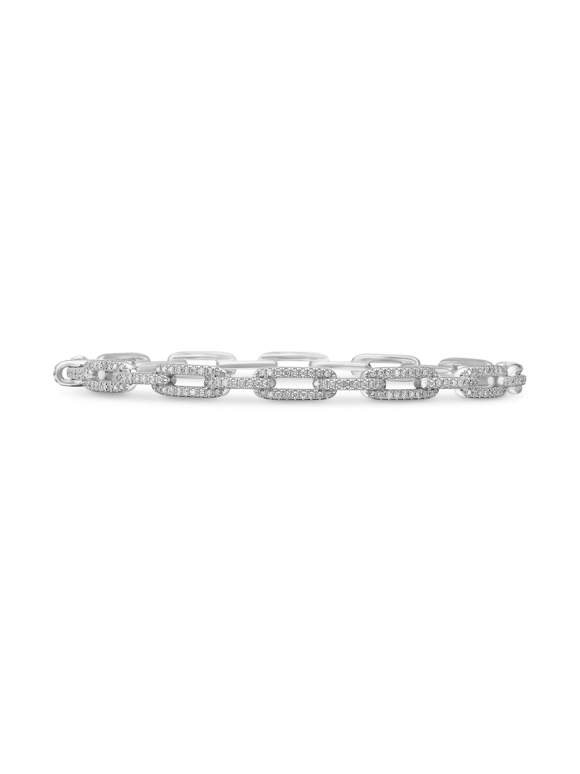 Women's Stax Chain Link Bracelet in 18K White Gold - White Gold - 1