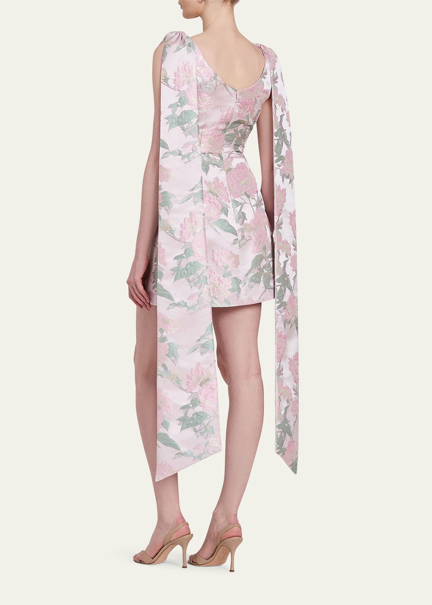 Gita Floral Brocade Mini Dress - 3
