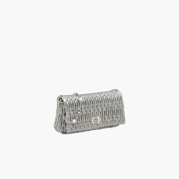 Miu Crystal Cloqué Nappa leather bag - 6