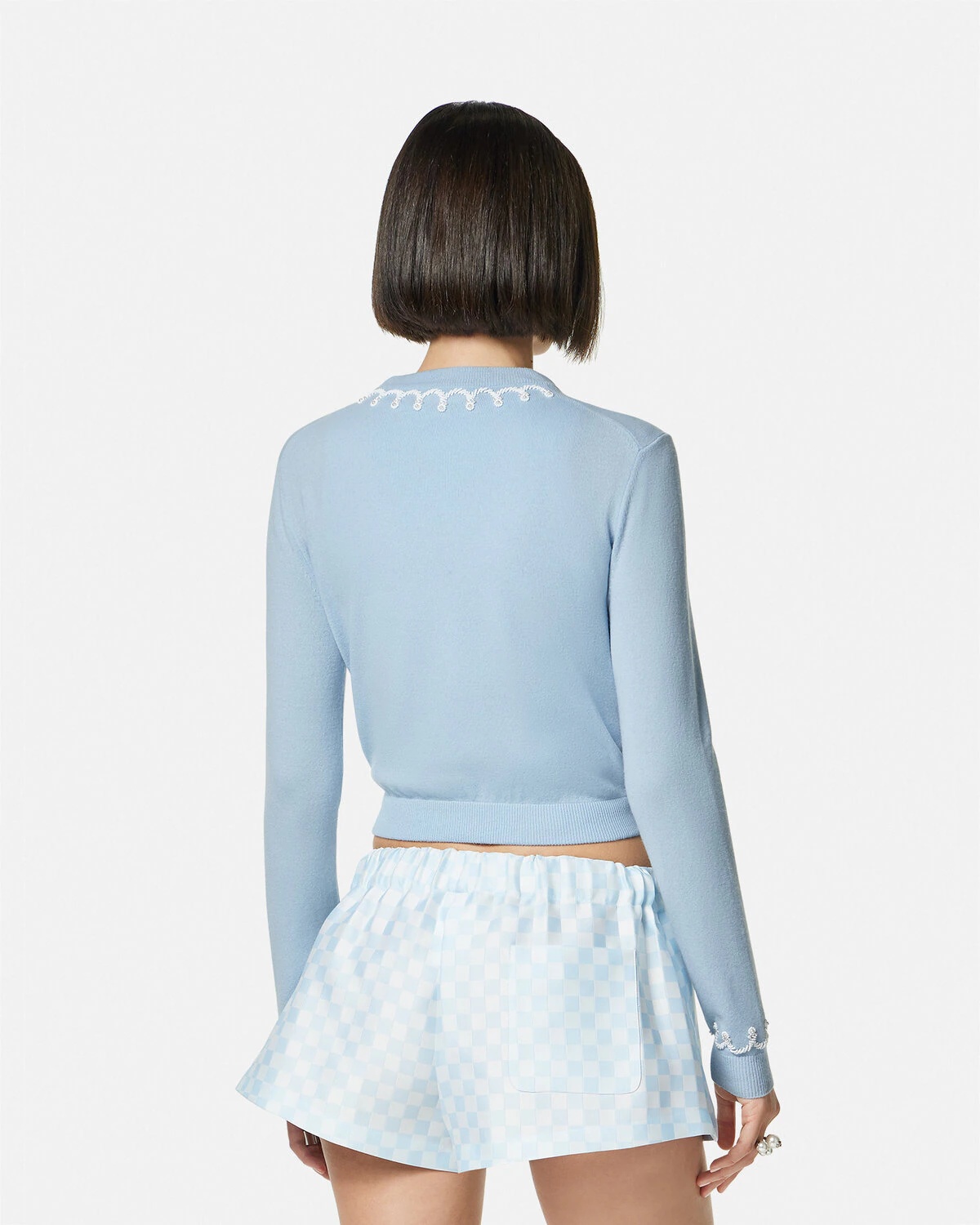 Embroidered Cashmere Knit Cardigan - 5