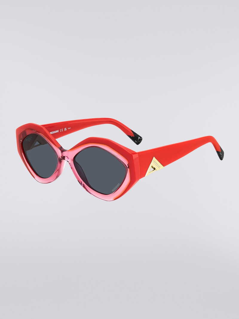 Missoni Oval-shaped sunglasses with metal logo application outlook