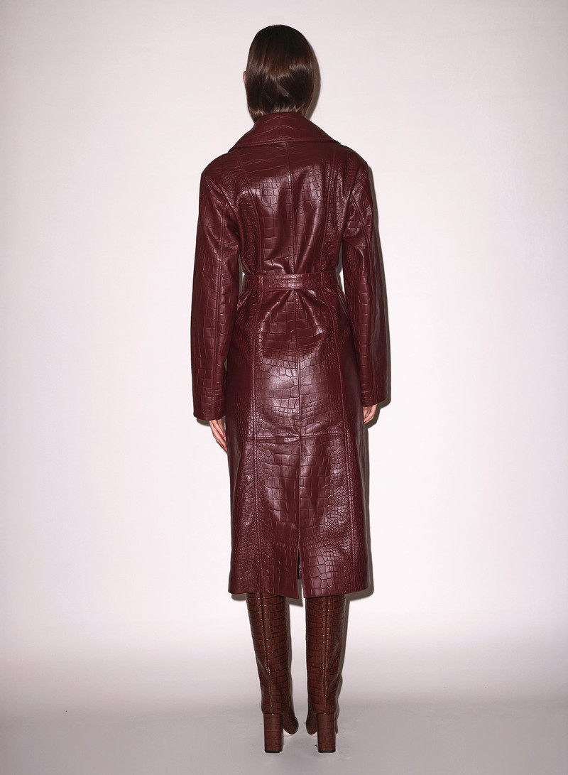 Croc Leather Trench 4