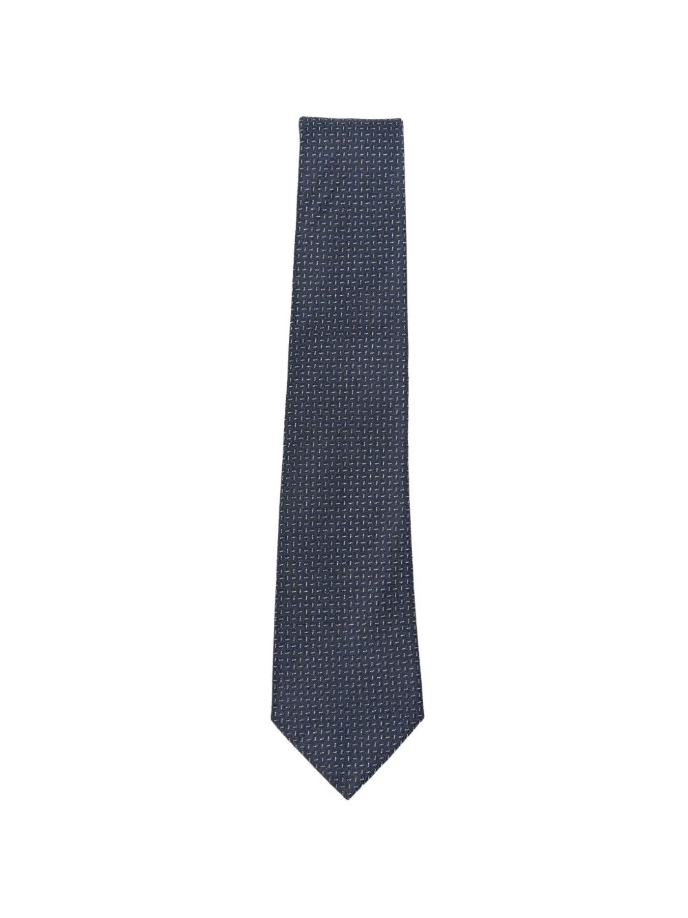 micro-patterned silk tie - 1
