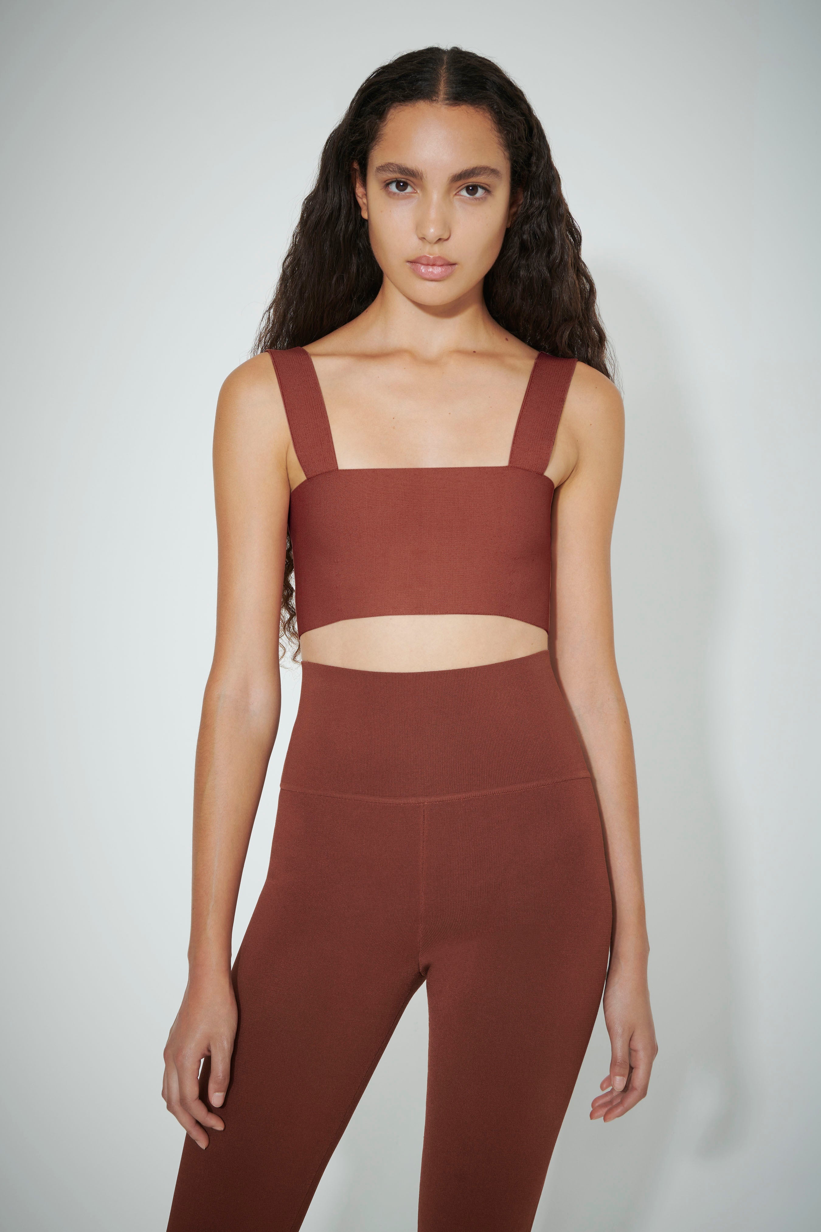 VB Body Strap Bandeau Top in Brown - 3