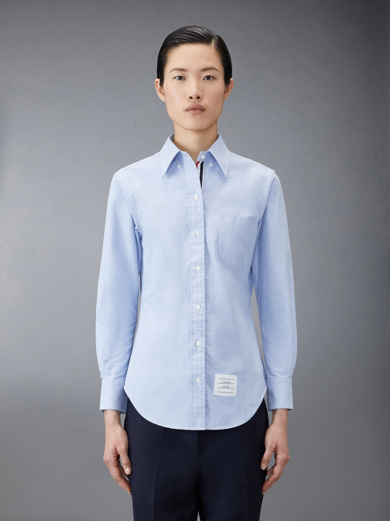 Thom Browne button-down cotton Oxford shirt outlook