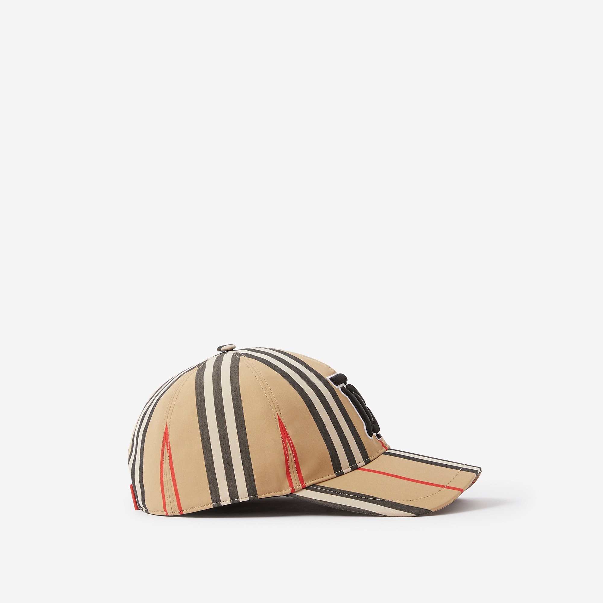Monogram Motif Icon Stripe Cotton Baseball Cap - 2