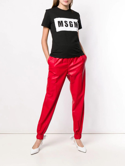 MSGM logo print T-shirt outlook