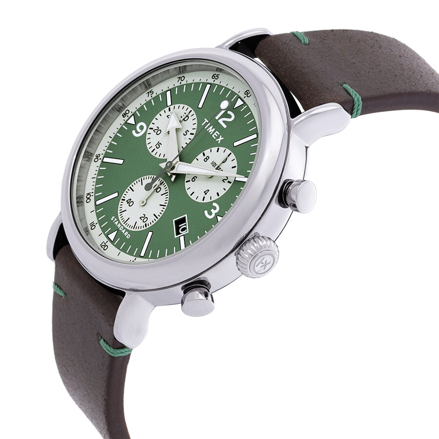 Timex - Timex Standard Chronograph Quartz Green Dial Men's Watch TW2V71000 - 2